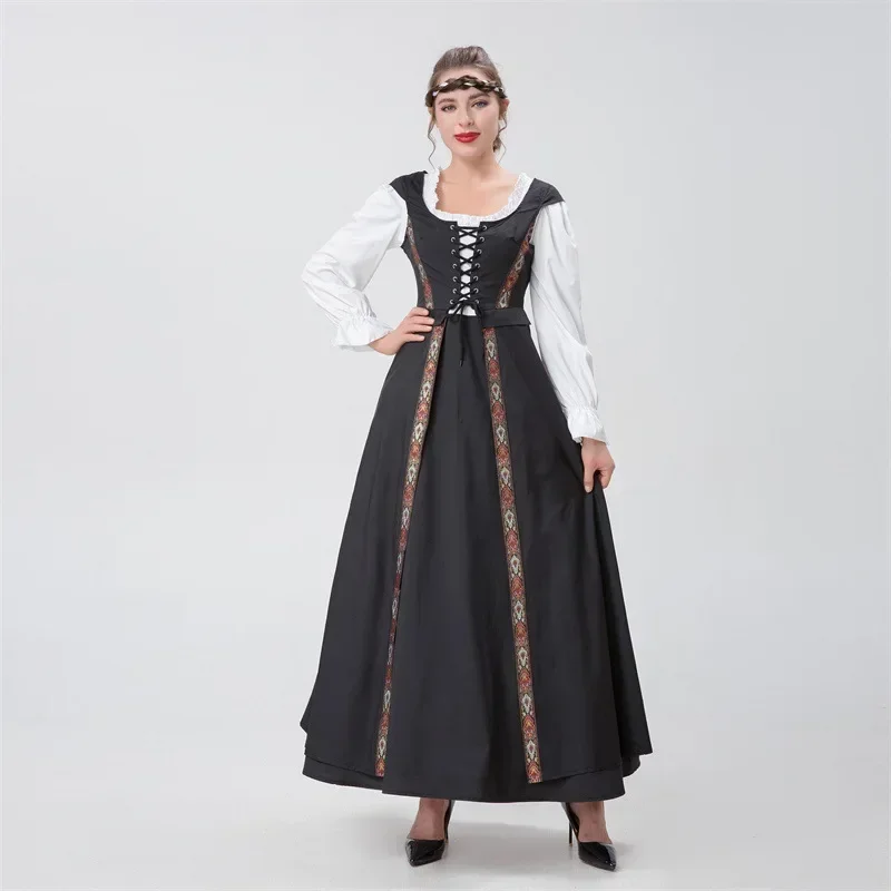 Medieval Renaissance Square Collar Waist Two-Piece Dress Retro Court Drama Costume Women's Historical Outfit
Medieval Renaissance Square Collar Waist Two-Piece Dress Retro Court Drama Costume Women's Historical Outfit