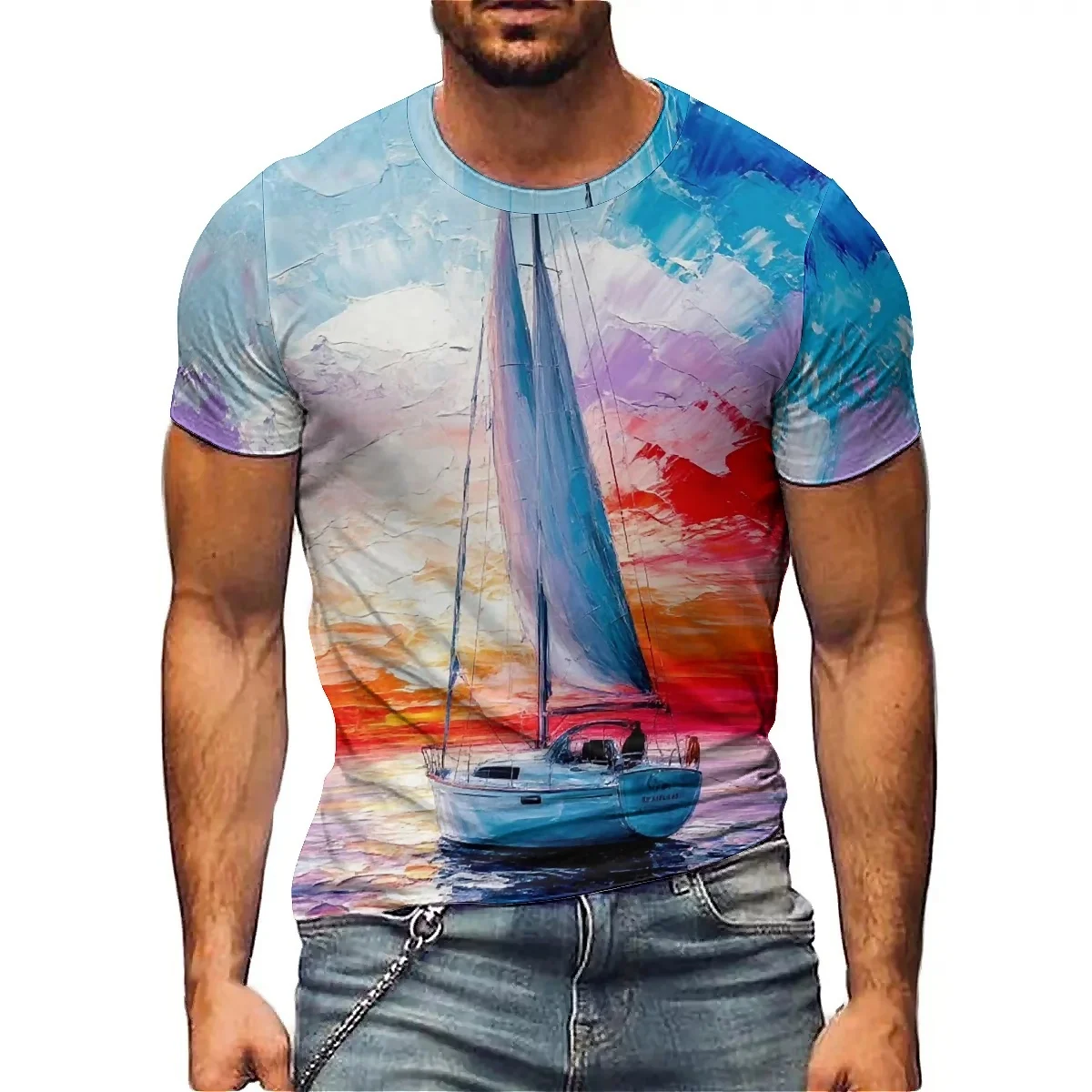Holiday Outfit Party Wear Men's 3D Printed Short-Sleeve T-Shirt - Silky Youth Holiday Gift Top
Holiday Outfit Party Wear Men's 3D Printed Short-Sleeve T-Shirt - Silky Youth Holiday Gift Top