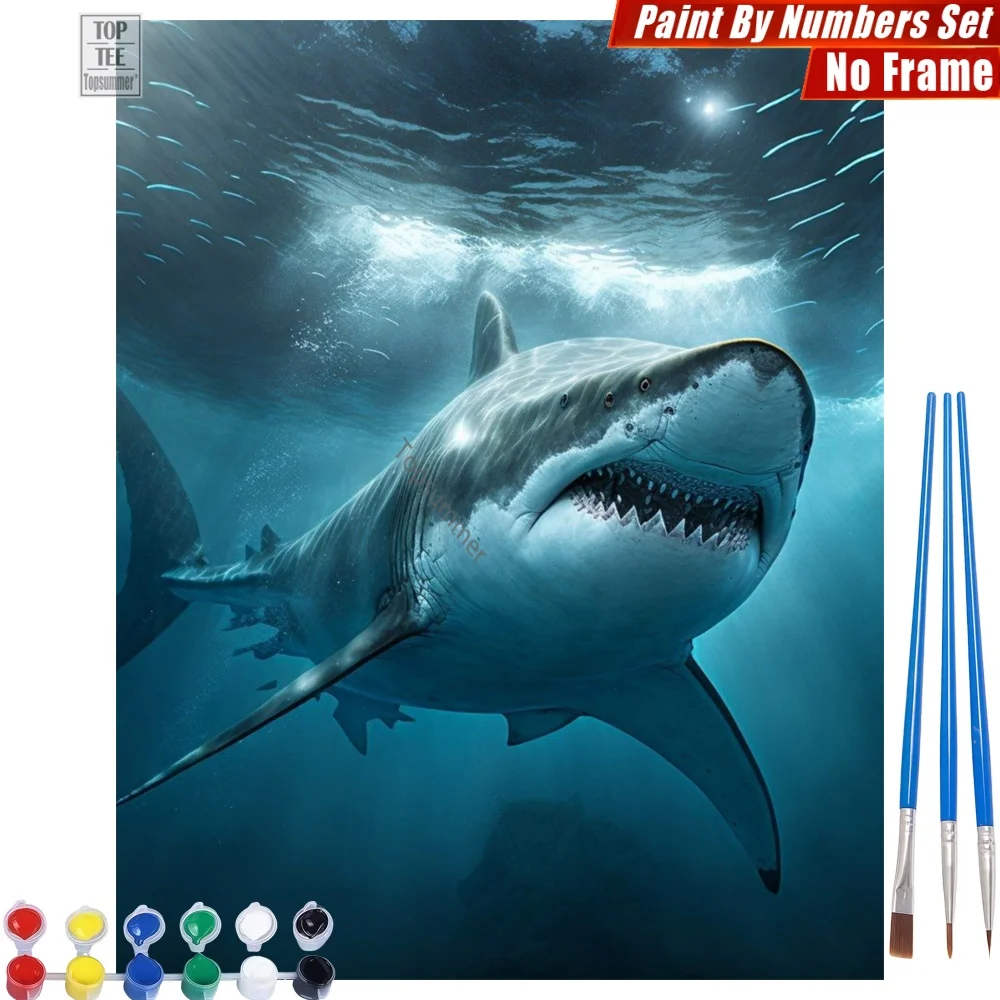 Massive Grand Shark - Digital Oil Paints Kit - Ocean Majesty Swim Canvas Wall Art Father'S Day Gift For Dad
Massive Grand Shark - Digital Oil Paints Kit - Ocean Majesty Swim Canvas Wall Art Father'S Day Gift For Dad