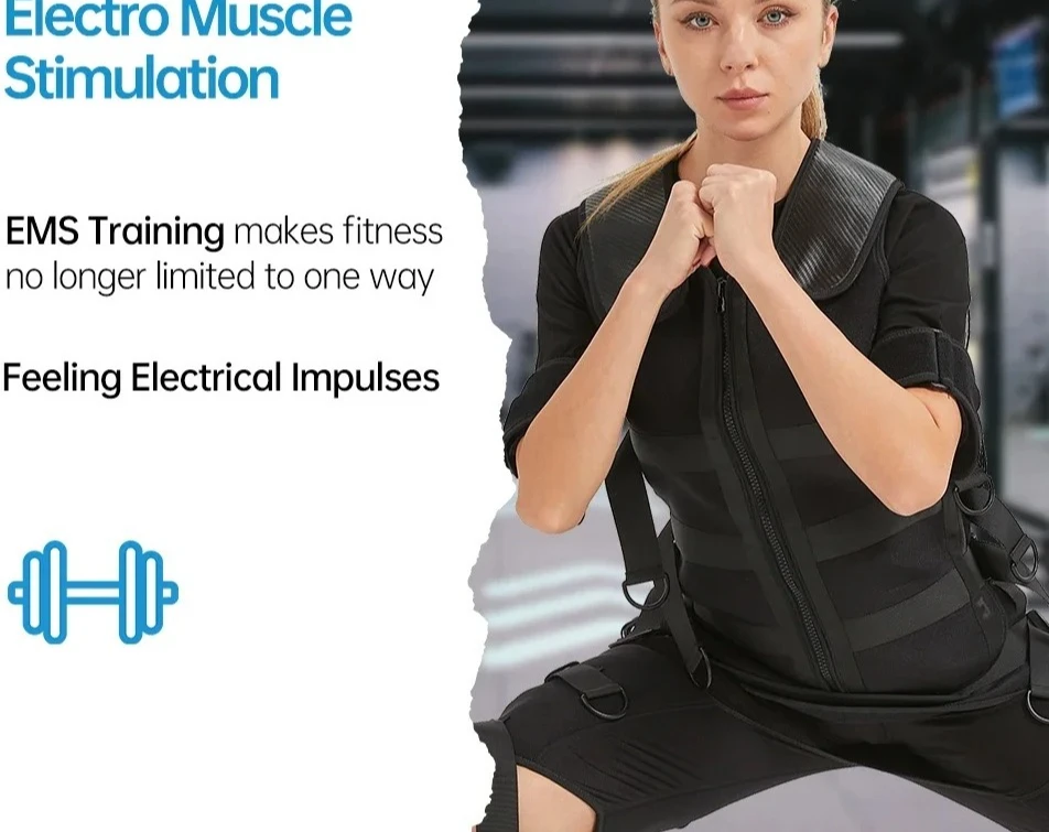 New Launching Electro Myo Stimulation Gym Workout Water Spray Wet EMS Training Suit
New Launching Electro Myo Stimulation Gym Workout Water Spray Wet EMS Training Suit