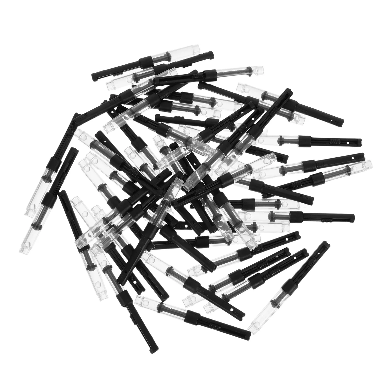 50Pcs Fountain Pen Ink Converter Plastic Refillable Cartridge for Repair Replacement Ink Filling Tool Accessories for Fountain
50Pcs Fountain Pen Ink Converter Plastic Refillable Cartridge for Repair Replacement Ink Filling Tool Accessories for Fountain