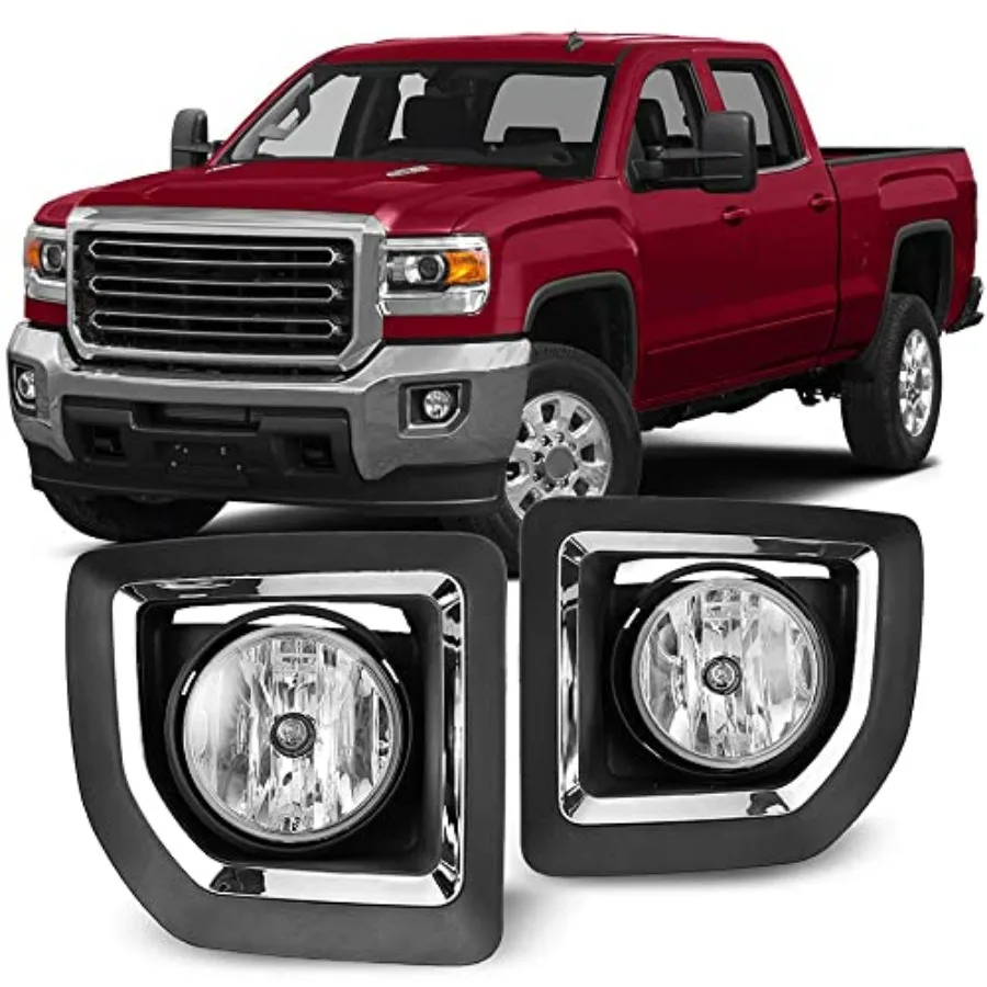 Fog Lights Assembly Fit for GMC Sierra 2500HD/3500HD 2015 2016 2017 2018 2019 Driver and Passenger Driving w/PS Halogen Bulbs +
Fog Lights Assembly Fit for GMC Sierra 2500HD/3500HD 2015 2016 2017 2018 2019 Driver and Passenger Driving w/PS Halogen Bulbs +