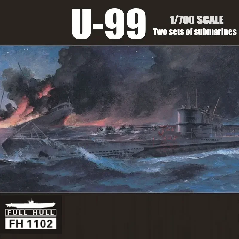 Комплект модели для сборки Flyhawk FH1102 U-99, подводная лодка с двумя деталями 1/700.
Комплект модели для сборки Flyhawk FH1102 U-99, подводная лодка с двумя деталями 1/700.