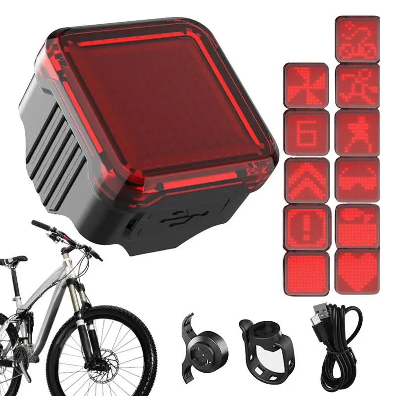 Rear Bike Light Night Riding Lamp LED Bright Light Brake Sensing Waterproof For Road Mountain Night Cycling Women Men Adults
Rear Bike Light Night Riding Lamp LED Bright Light Brake Sensing Waterproof For Road Mountain Night Cycling Women Men Adults