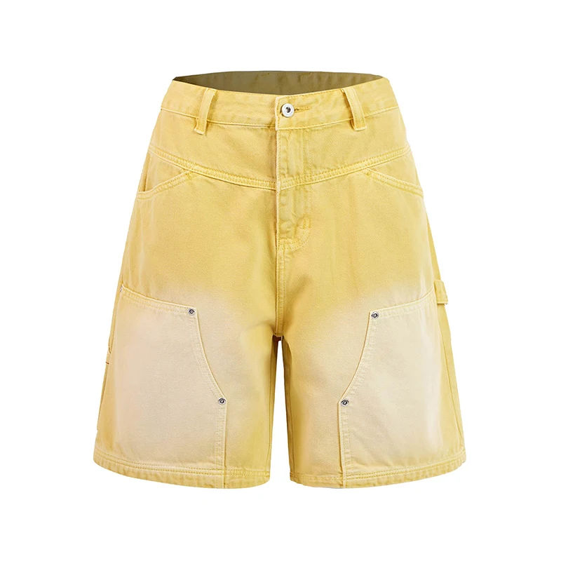 Wide Leg Denim Shorts For Men Loose Bermuda Shorts Patchwork Cargo Shorts Gradient Wash Summer Workwear Knee Length Pants
Wide Leg Denim Shorts For Men Loose Bermuda Shorts Patchwork Cargo Shorts Gradient Wash Summer Workwear Knee Length Pants