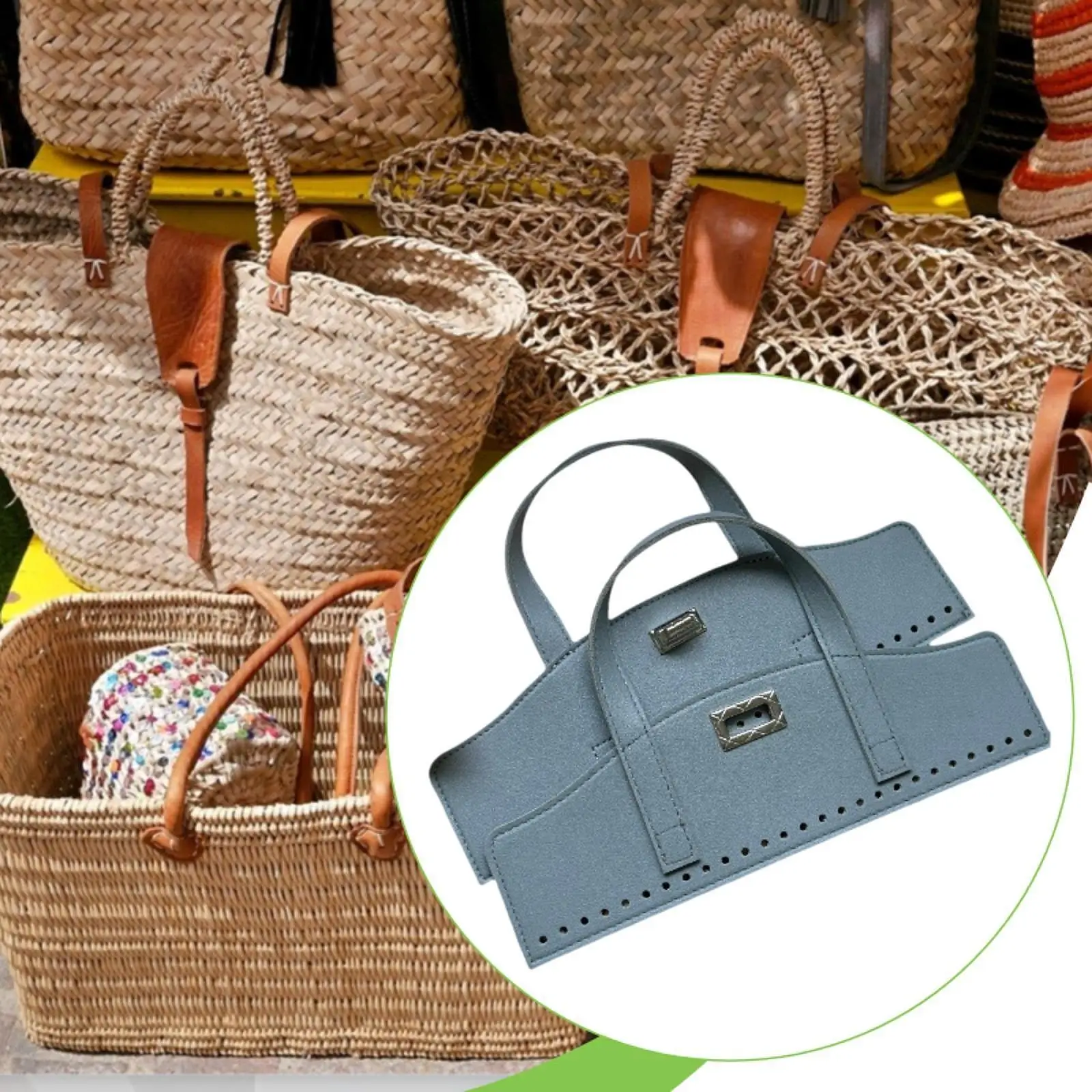 2Pcs PU Leather Purse Handles Gifts Multifunctional Handmade Weaving Purse Accessories
2Pcs PU Leather Purse Handles Gifts Multifunctional Handmade Weaving Purse Accessories