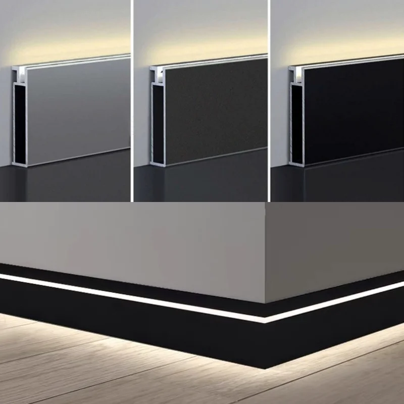 Super Narrow LED Skirting Line Aluminum Profile Baseboard Wall Decoration Skirting Ceiling Interior Lighting Linear DIY Channel
Super Narrow LED Skirting Line Aluminum Profile Baseboard Wall Decoration Skirting Ceiling Interior Lighting Linear DIY Channel