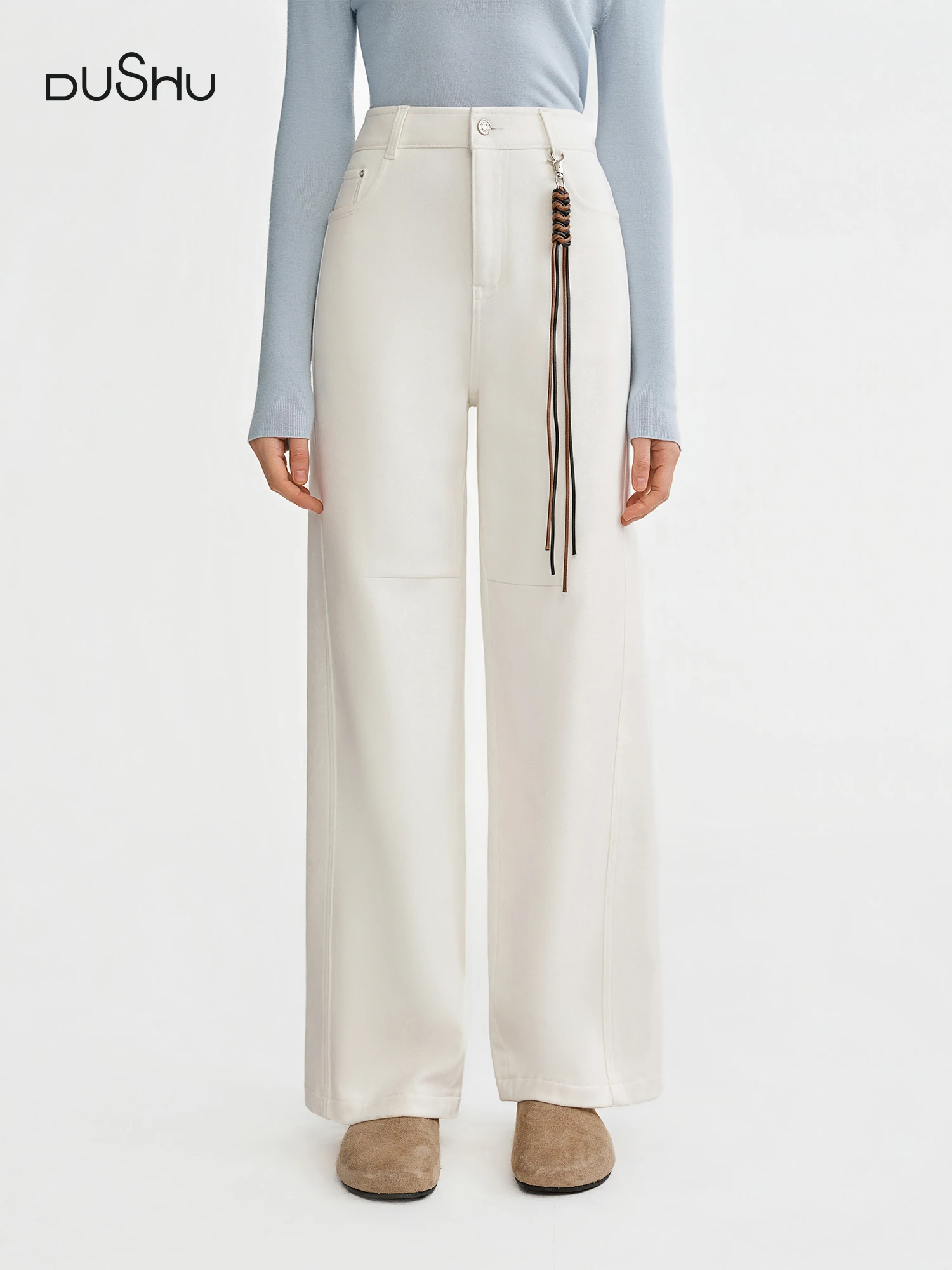 DUSHU Женские джинсы больших размеров с высокой талией на флисовой подкладке, привлекательная зимняя верхняя одежда для поездок на работу, брюки, Новое поступление 2025, плотные джинсы
DUSHU Женские джинсы больших размеров с высокой талией на флисовой подкладке, привлекательная зимняя верхняя одежда для поездок на работу, брюки, Новое поступление 2025, плотные джинсы