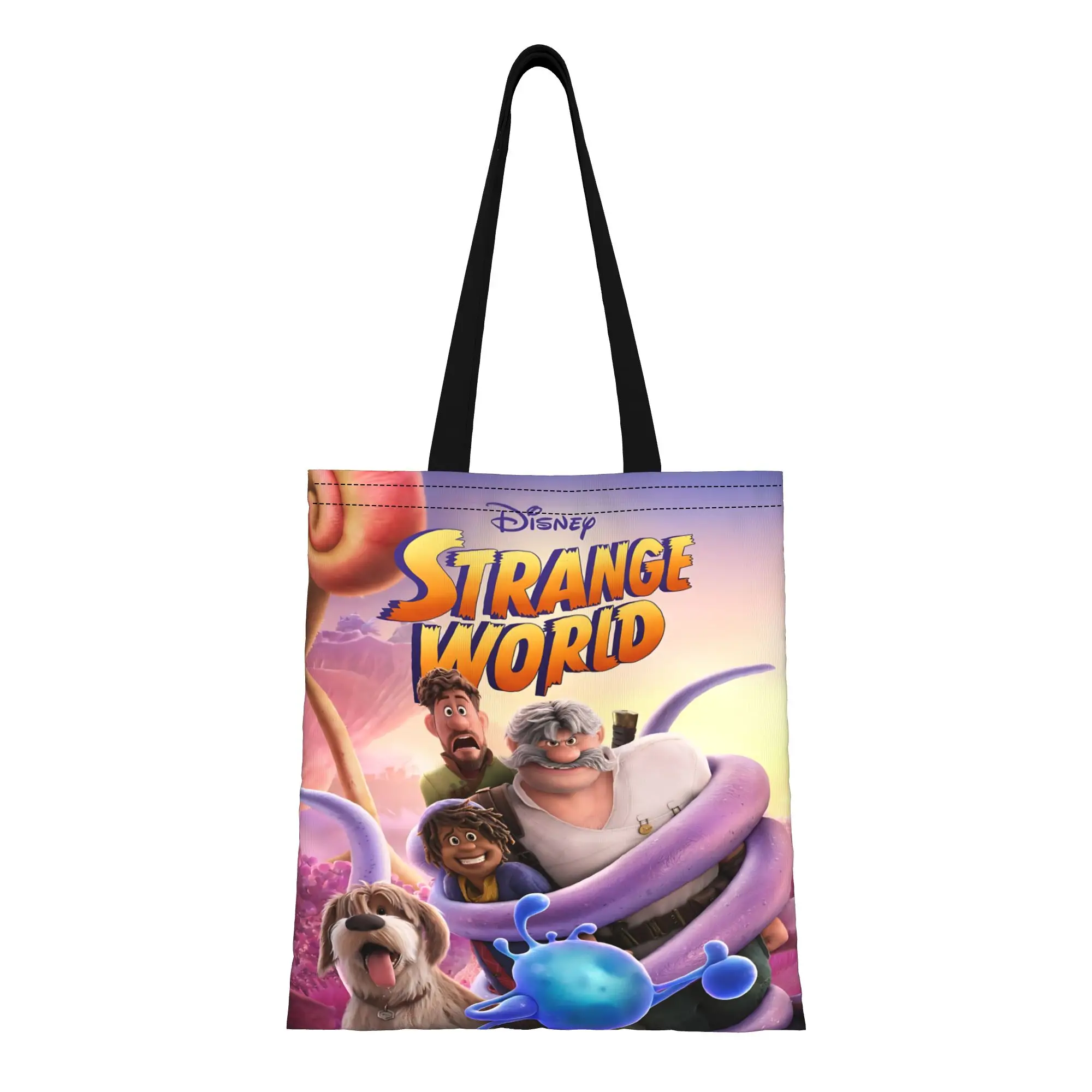 1PC Valentine's Day Disney cartoon Reusable Double Sided Canvas Tote Bag Shoulder Strange World Handbag
1PC Valentine's Day Disney cartoon Reusable Double Sided Canvas Tote Bag Shoulder Strange World Handbag
