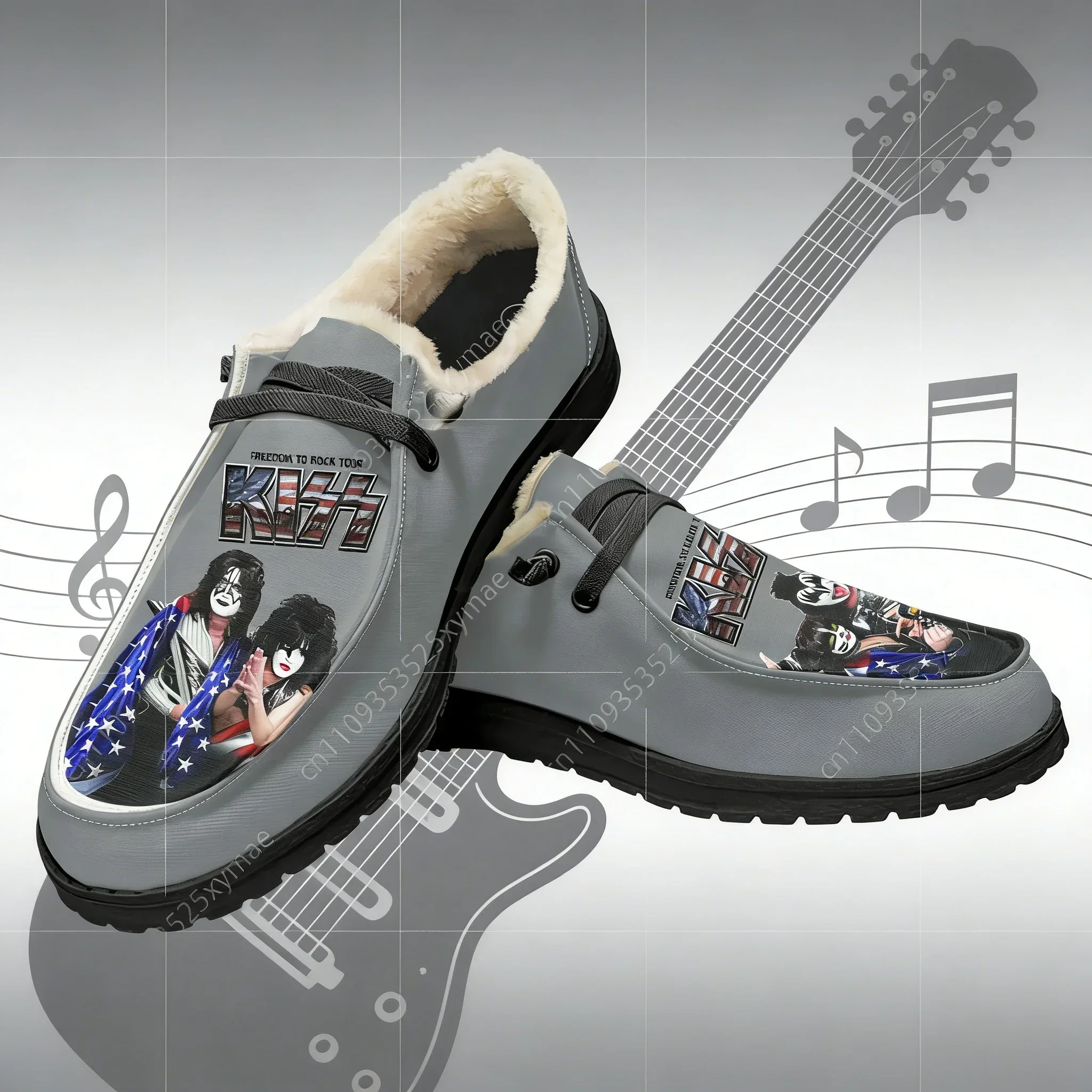 Kiss Band Plush Slippers Custom Lightweight Breathable Flat Shoes for Men & Women Indoor/Outdoor Footwear
Kiss Band Plush Slippers Custom Lightweight Breathable Flat Shoes for Men & Women Indoor/Outdoor Footwear