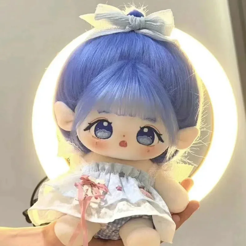 Симпатичные хлопковые куклы 20 см без атрибутов, обжаренные девушки с каркасом, звезда, куклы, двойной размер, подарок на день рождения