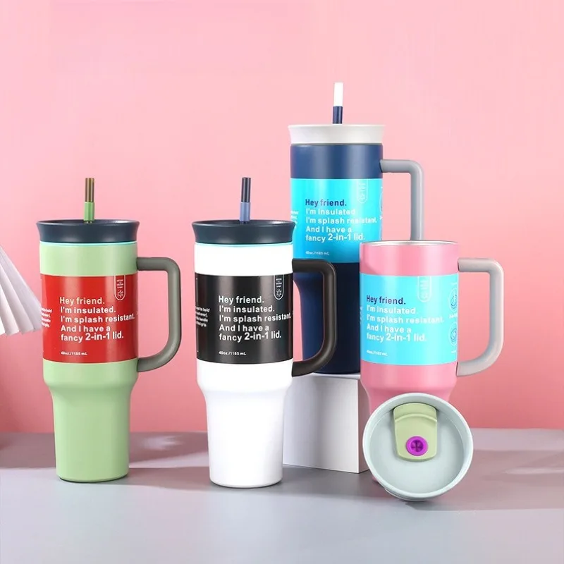 40oz Handle Car Cup 304 Stainless Steel Double Layer Vacuum Insulated Cup Handheld Outdoor Portable Car Straw Cup
40oz Handle Car Cup 304 Stainless Steel Double Layer Vacuum Insulated Cup Handheld Outdoor Portable Car Straw Cup