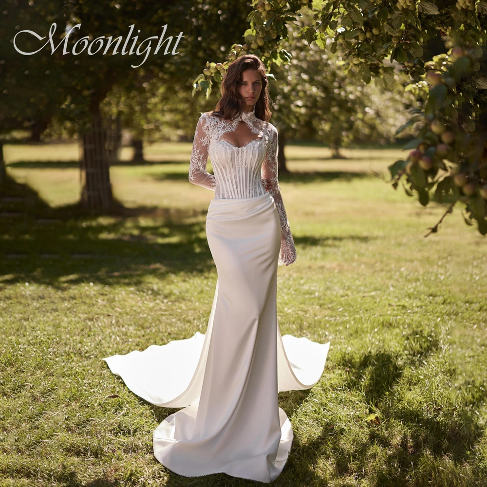 Элегантное плиссированное кружевное свадебное платье русалки с высоким воротником, женское свадебное платье 2026 с длинными рукавами и открытой спиной, Vestidos De Novia по индивидуальному заказу
Элегантное плиссированное кружевное свадебное платье русалки с высоким воротником, женское свадебное платье 2026 с длинными рукавами и открытой спиной, Vestidos De Novia по индивидуальному заказу