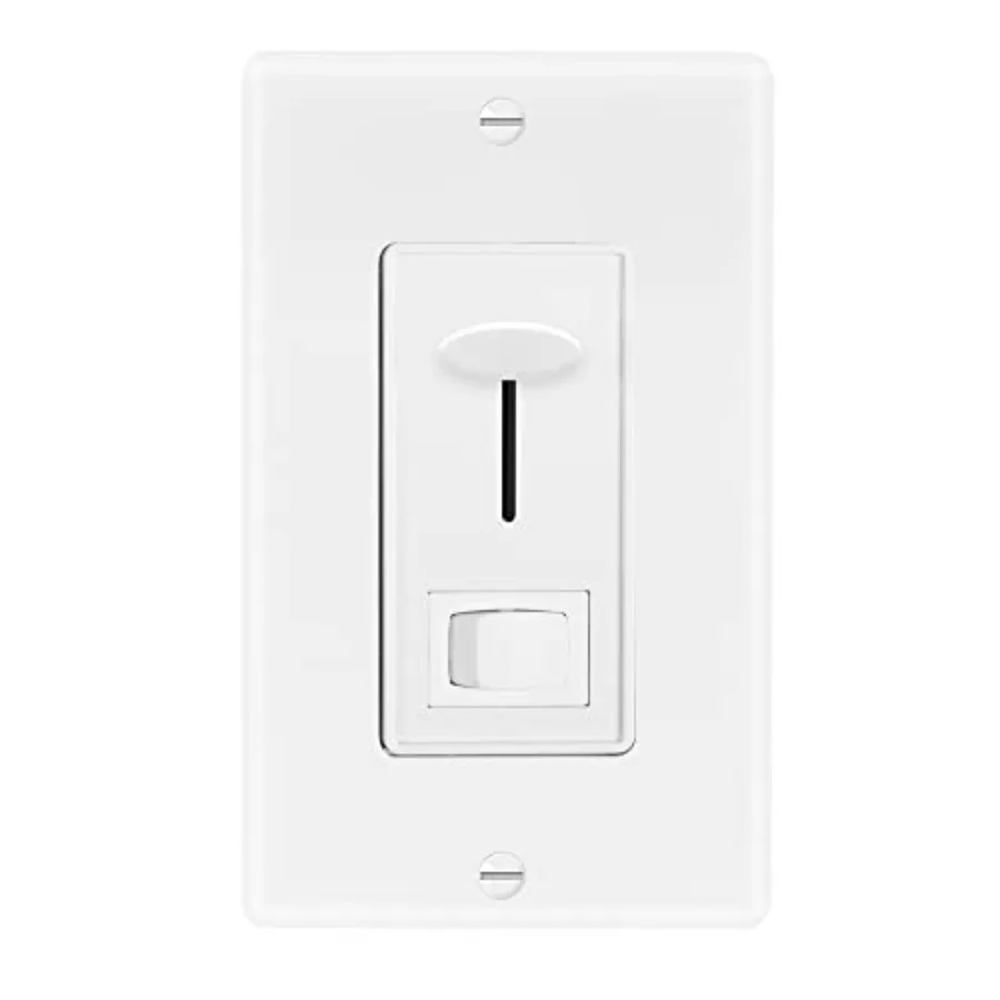LED Dimmer Electrical Light Switch - 3-Way/Single Pole Use, 600 Watt Max, LED and Incandescent Compatible for Dimmable Home Lig
LED Dimmer Electrical Light Switch - 3-Way/Single Pole Use, 600 Watt Max, LED and Incandescent Compatible for Dimmable Home Lig