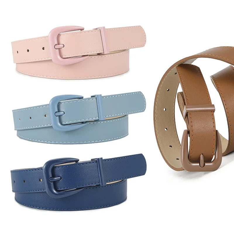 New Style Macaron Candy Color PU Leather Belt Women's Senior Sense of Hundred Decorative Outwear Jeans Belt 
New Style Macaron Candy Color PU Leather Belt Women's Senior Sense of Hundred Decorative Outwear Jeans Belt