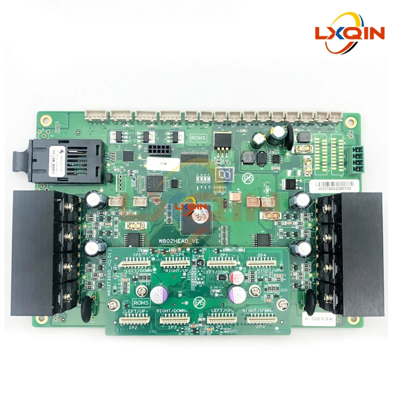 LXQIN Plotter Wellprint I3200 double head carriage board for UV/Eco solvent W802HEAD-VE optical fiber Version i3200 head plate
LXQIN Plotter Wellprint I3200 double head carriage board for UV/Eco solvent W802HEAD-VE optical fiber Version i3200 head plate