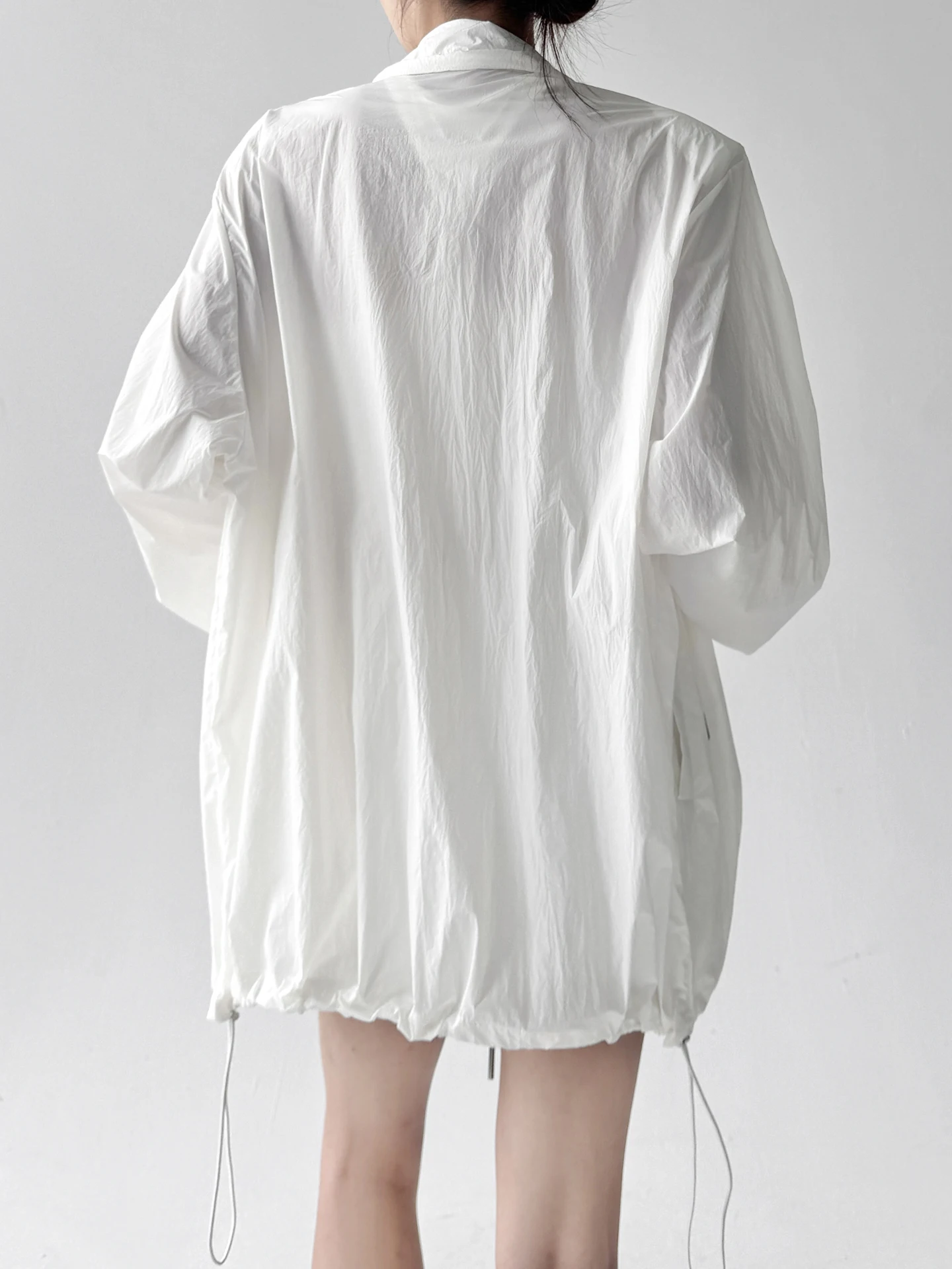 White Stand Collar ort Casual Outerwear Summer 2025 Women's Loose Fit Faionable Versatile Slimming Sun Protection Top
White Stand Collar ort Casual Outerwear Summer 2025 Women's Loose Fit Faionable Versatile Slimming Sun Protection Top