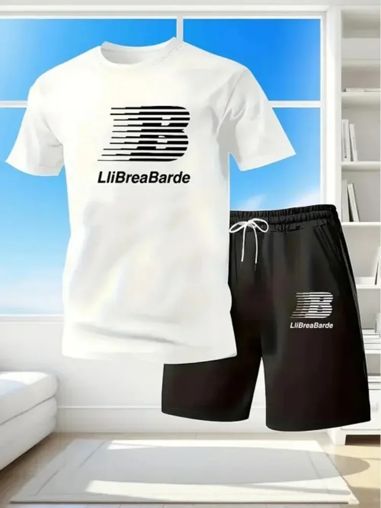 2026 New Men's Summer Short Sleeved T-shirt Set Fashion Two-piece Sportswear Casual Shorts Sportswear Men's Sportswear Set
2026 New Men's Summer Short Sleeved T-shirt Set Fashion Two-piece Sportswear Casual Shorts Sportswear Men's Sportswear Set