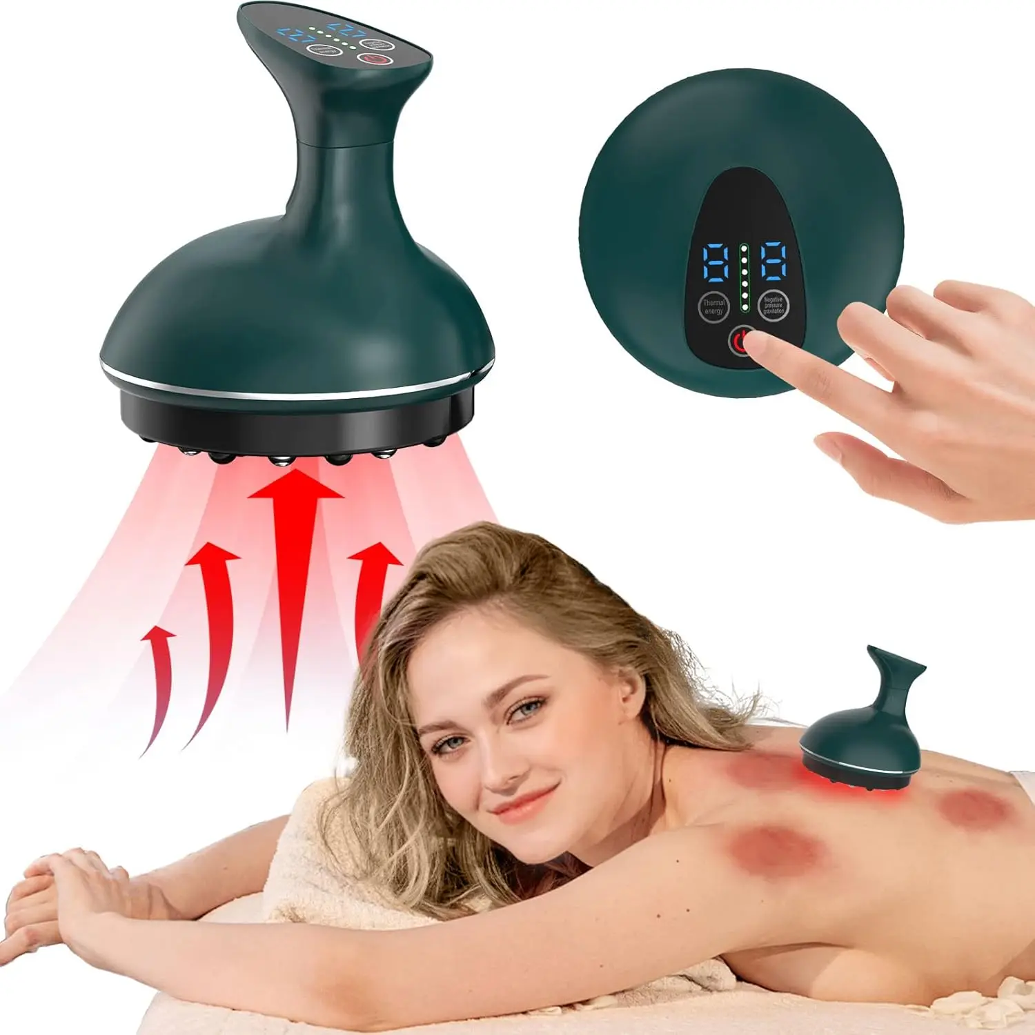 Electric Cupping Therapy Set 6 Levels Cupping Kit Gua Sha Massage Tool for Body Pain Relief Knots Aches Back Muscle Soreness
Electric Cupping Therapy Set 6 Levels Cupping Kit Gua Sha Massage Tool for Body Pain Relief Knots Aches Back Muscle Soreness