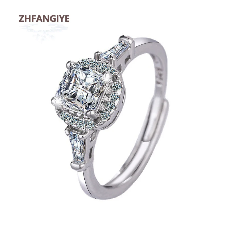Women Ring 925 Silver Jewelry with Zircon Gemstone Open Finger Rings Ornaments for Female Wedding Promise Party Gift Wholesale
Women Ring 925 Silver Jewelry with Zircon Gemstone Open Finger Rings Ornaments for Female Wedding Promise Party Gift Wholesale