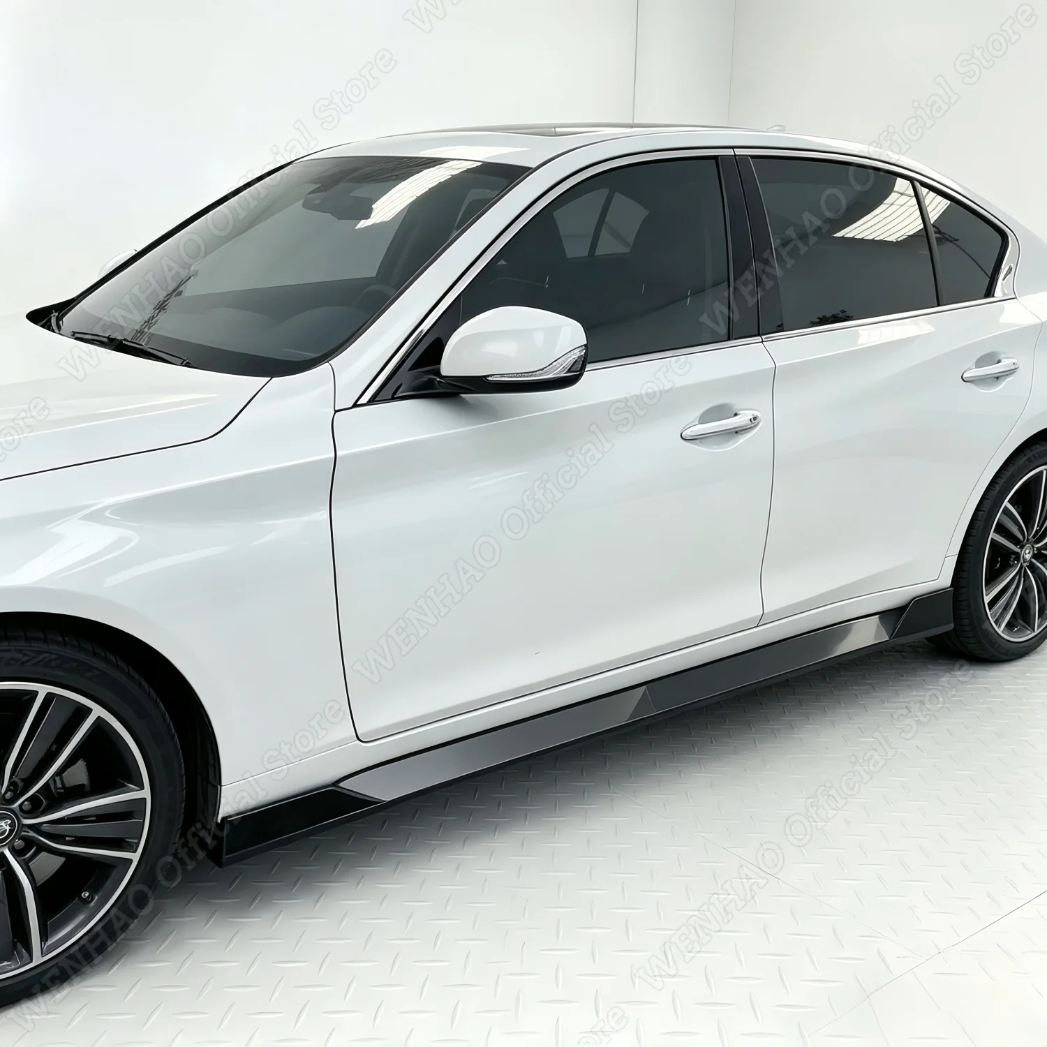 Gloss Black ST Style Car Side Lip Protector Spoiler Splitter For Infiniti Q50 V37 Sedan Q50 Q50S Sport 2014-2024 BodykitsTuning
Gloss Black ST Style Car Side Lip Protector Spoiler Splitter For Infiniti Q50 V37 Sedan Q50 Q50S Sport 2014-2024 BodykitsTuning