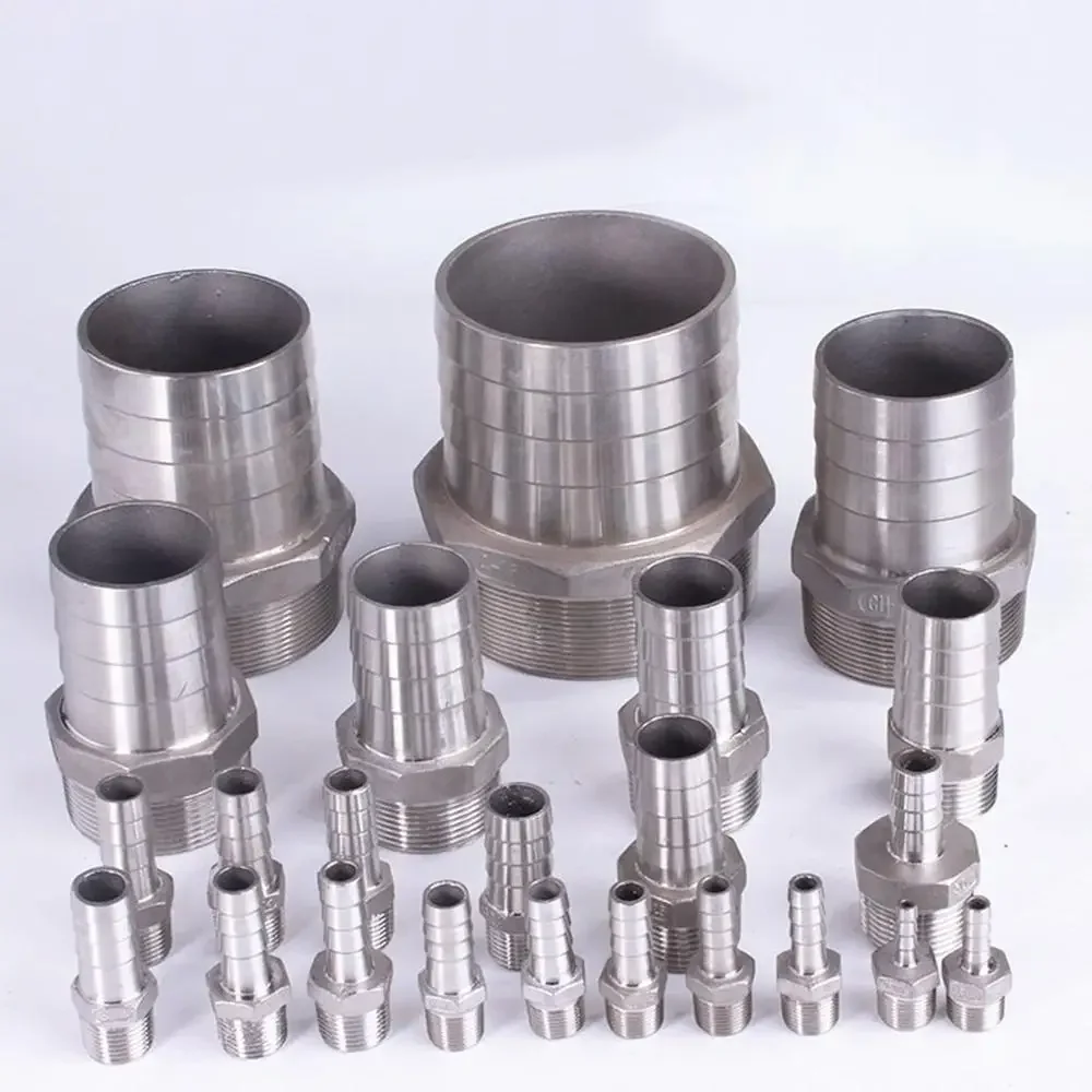 1/8" 1/4" 3/8" 1/2" 3/4" 1" BSPT Male 6 8 10 12 13 15 16 19 20 25 32mm Hose Barb Connector 304 Stainless Steel Hosetail Coupler
1/8" 1/4" 3/8" 1/2" 3/4" 1" BSPT Male 6 8 10 12 13 15 16 19 20 25 32mm Hose Barb Connector 304 Stainless Steel Hosetail Coupler