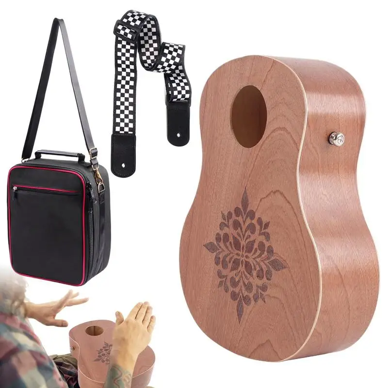 Hand Drum For Kids Guitar Shape Portable Wooden Instrument Storage Bag Included Music Toy Funny Percussion Tool For Stage
Hand Drum For Kids Guitar Shape Portable Wooden Instrument Storage Bag Included Music Toy Funny Percussion Tool For Stage