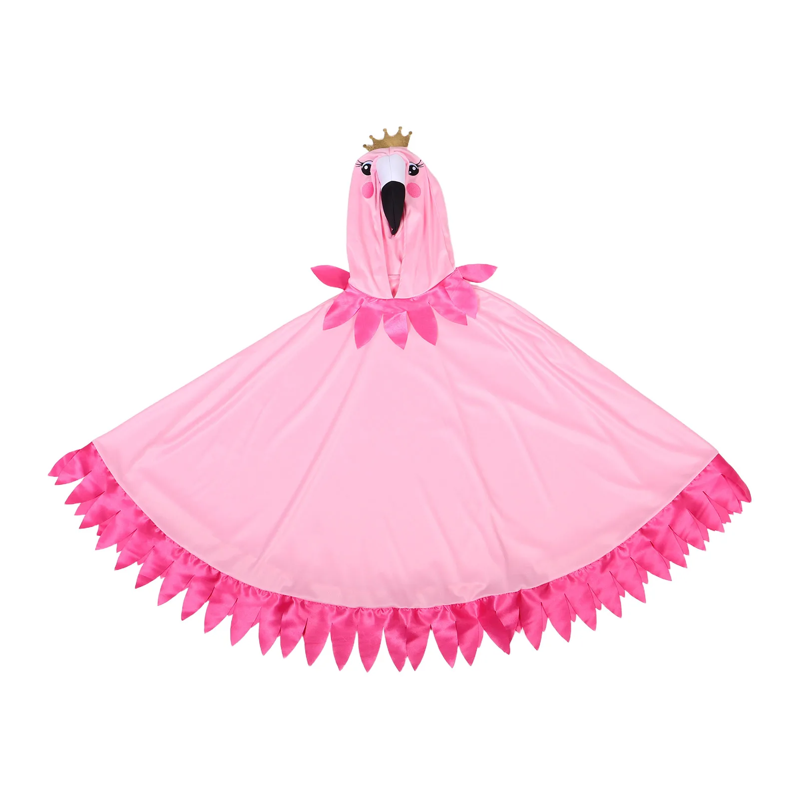 Flamingo Costume Lightweight Hooded Cape Cloak Cartoon Print Party Wear Accessories Halloween Prom Kids Women Adult Masquerade
Flamingo Costume Lightweight Hooded Cape Cloak Cartoon Print Party Wear Accessories Halloween Prom Kids Women Adult Masquerade