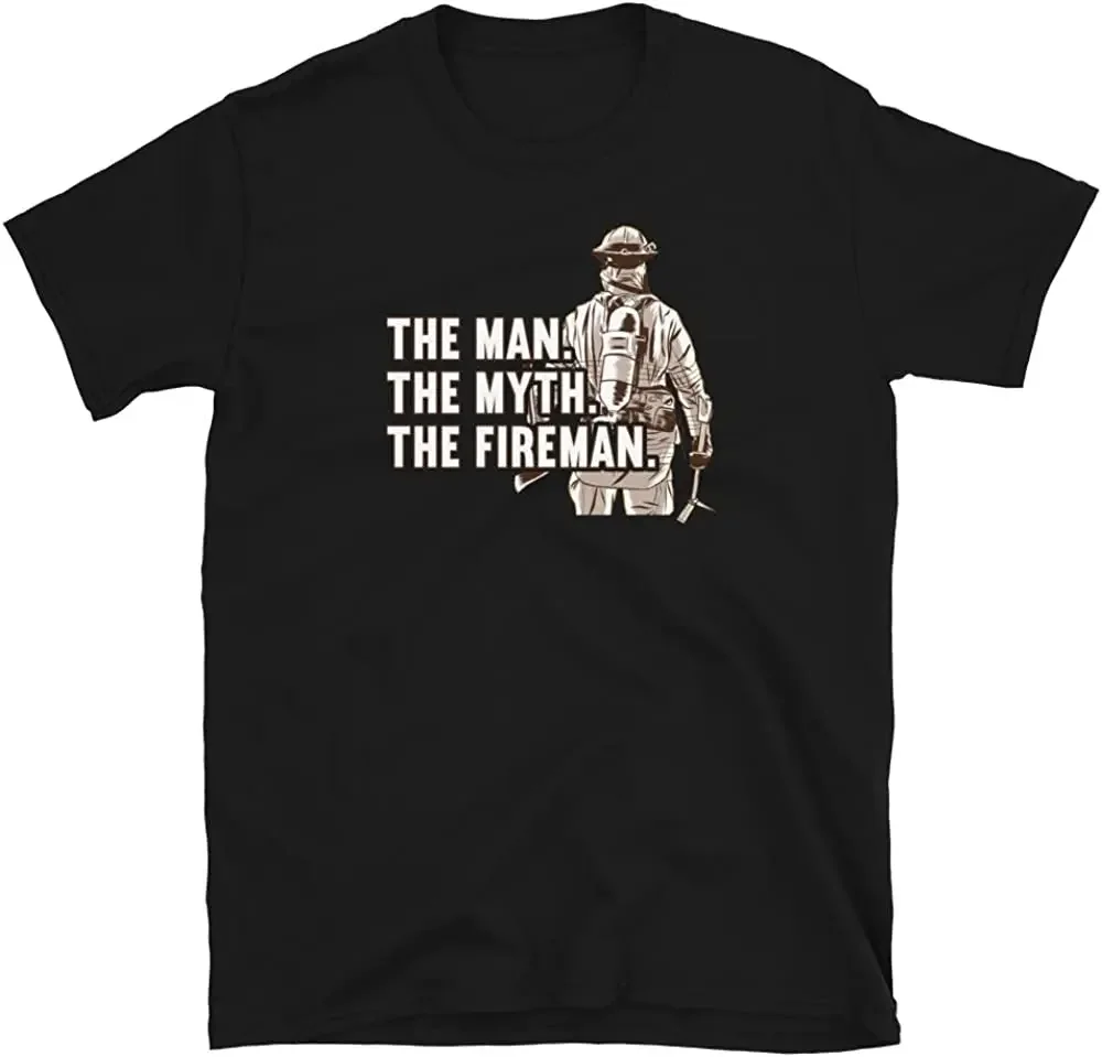 The Man The Myth The Fireman Firefighter Fire Department T-Shirt Men's 100% Cotton Casual T-shirts Loose Top Size S-3XL
The Man The Myth The Fireman Firefighter Fire Department T-Shirt Men's 100% Cotton Casual T-shirts Loose Top Size S-3XL