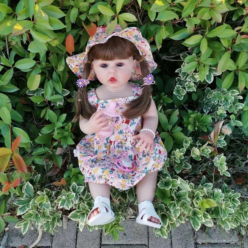 55CM Reborn Toddler Baby Doll Princess Girl Erin Full Body Silicone Baby Dolls Hand-detailed Painting 3D Skin with Visible Veins
55CM Reborn Toddler Baby Doll Princess Girl Erin Full Body Silicone Baby Dolls Hand-detailed Painting 3D Skin with Visible Veins