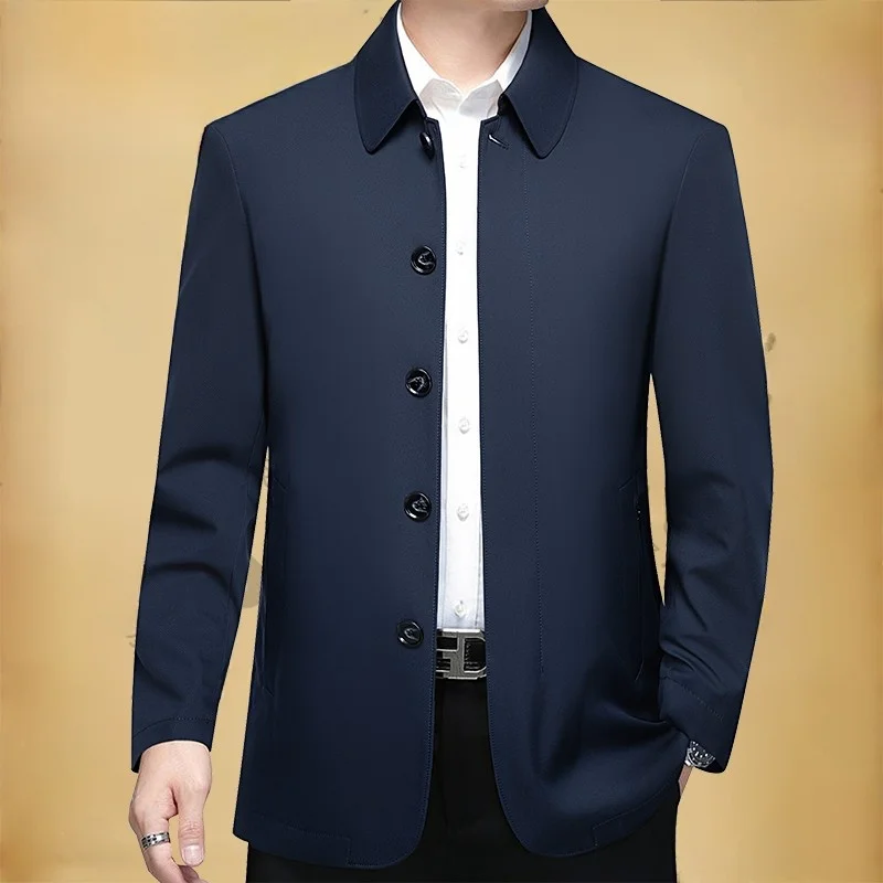 Pierre Cardin Luxury Casual Jaet for Middle-Aged Men Collared Spring Autumn Busin Leisure Outerwear Polyester Fiber
Pierre Cardin Luxury Casual Jaet for Middle-Aged Men Collared Spring Autumn Busin Leisure Outerwear Polyester Fiber