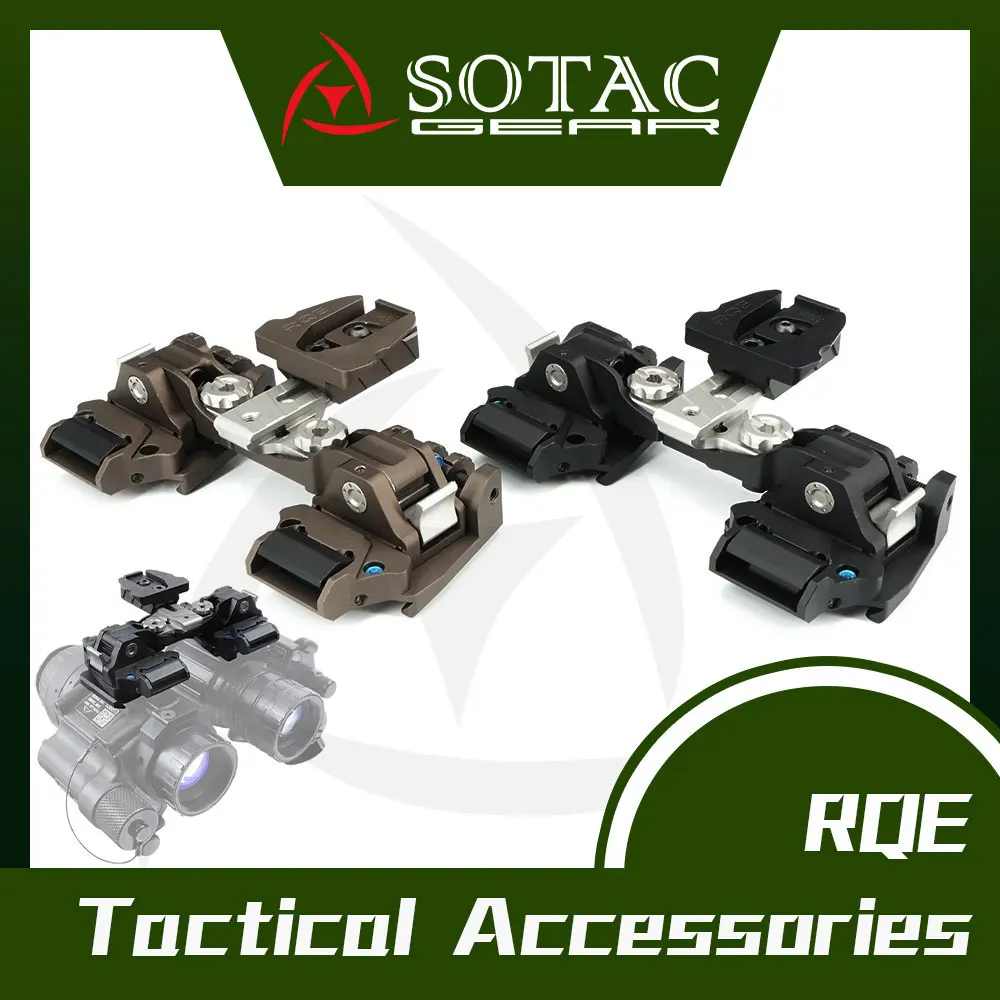 SOTAC KVC RQE Universal Dual Bridge Helmet Mount NVG Night Vision Goggles L4 G24 Mount PVS-14 MUM DVO MINI-NSEAS
SOTAC KVC RQE Universal Dual Bridge Helmet Mount NVG Night Vision Goggles L4 G24 Mount PVS-14 MUM DVO MINI-NSEAS