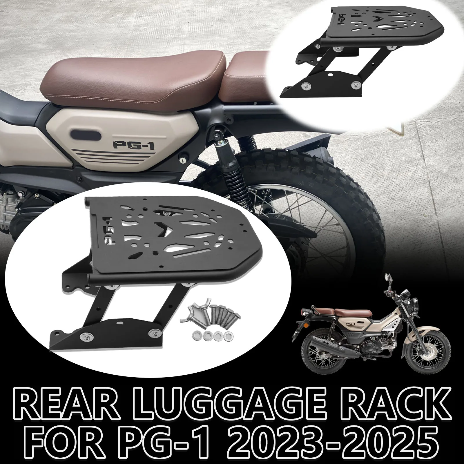 For PG-1 2025 PG1 2024 2023 Motorcycle Rear Shelf Tail Panel Box Rack Luggage Rack Rear Tail Rack Rear Shelf Trunk Rack Bracket
For PG-1 2025 PG1 2024 2023 Motorcycle Rear Shelf Tail Panel Box Rack Luggage Rack Rear Tail Rack Rear Shelf Trunk Rack Bracket