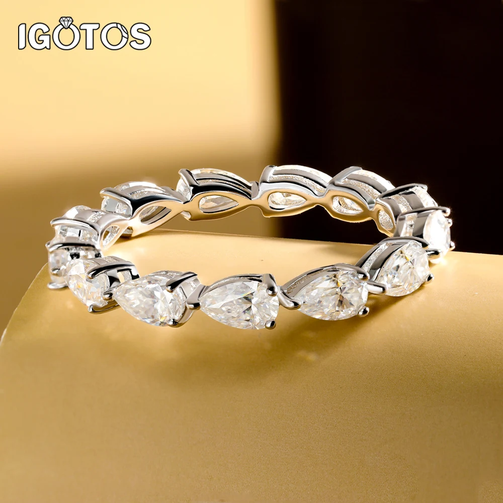 IGOTOS 3*5 мм кольцо с муассанитом в форме капли воды S925, серебро GRA грушевидной огранки, сверкающее бриллиантовое обручальное кольцо, юбилейное обручальное кольцо
IGOTOS 3*5 мм кольцо с муассанитом в форме капли воды S925, серебро GRA грушевидной огранки, сверкающее бриллиантовое обручальное кольцо, юбилейное обручальное кольцо