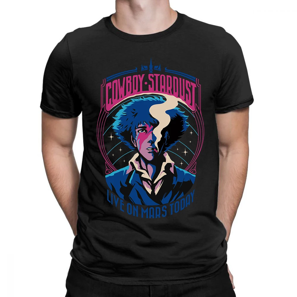 Футболки Cowboy Bebop с аниме мангой Харадзюку, футболка с круглым вырезом, модная уличная одежда, повседневные топы, футболки
Футболки Cowboy Bebop с аниме мангой Харадзюку, футболка с круглым вырезом, модная уличная одежда, повседневные топы, футболки