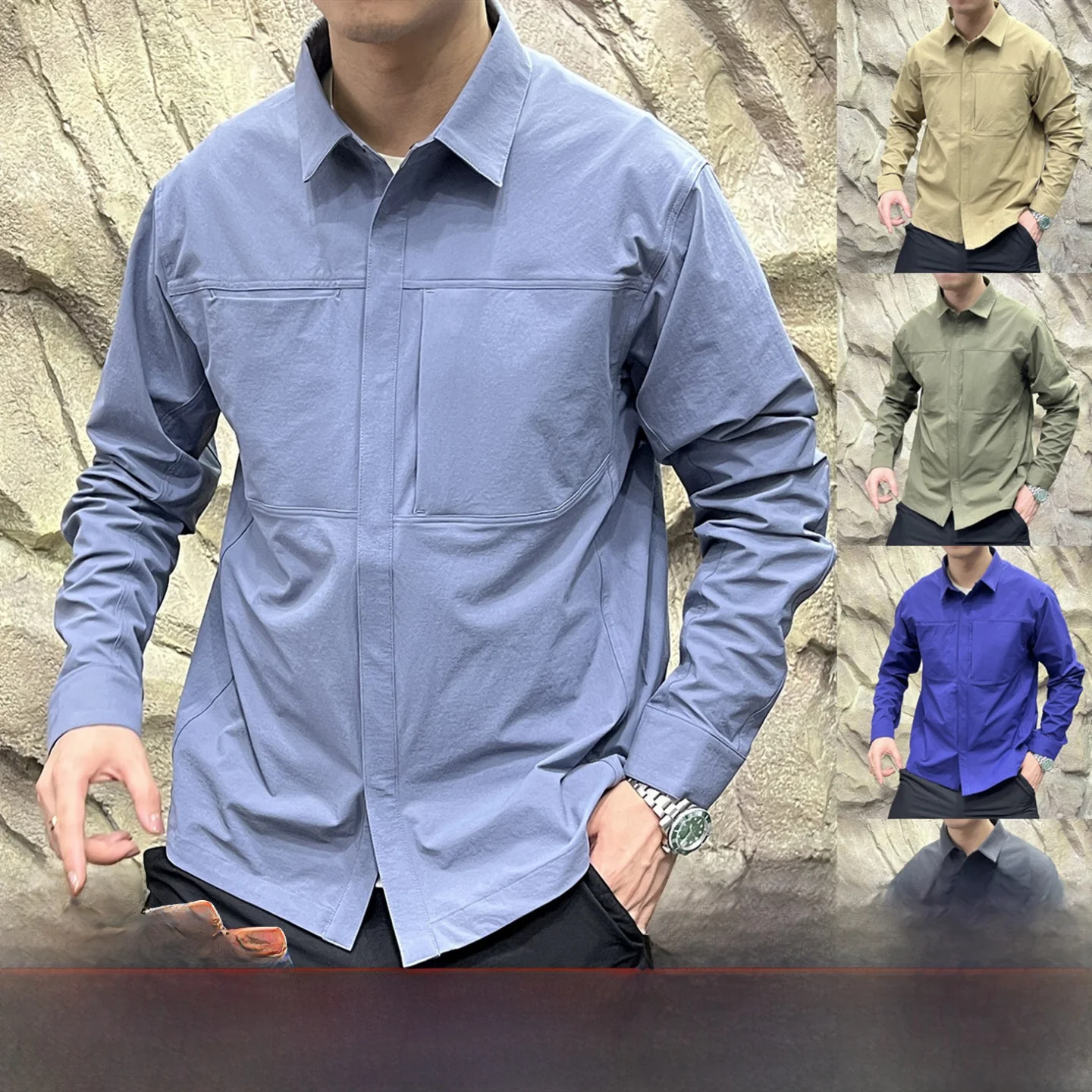 Outdoor Men's irt Breathable Waterproof Wear Resistant Qui Dry Busin Sle Cotton Blend Long Sve Stand Fit
Outdoor Men's irt Breathable Waterproof Wear Resistant Qui Dry Busin Sle Cotton Blend Long Sve Stand Fit