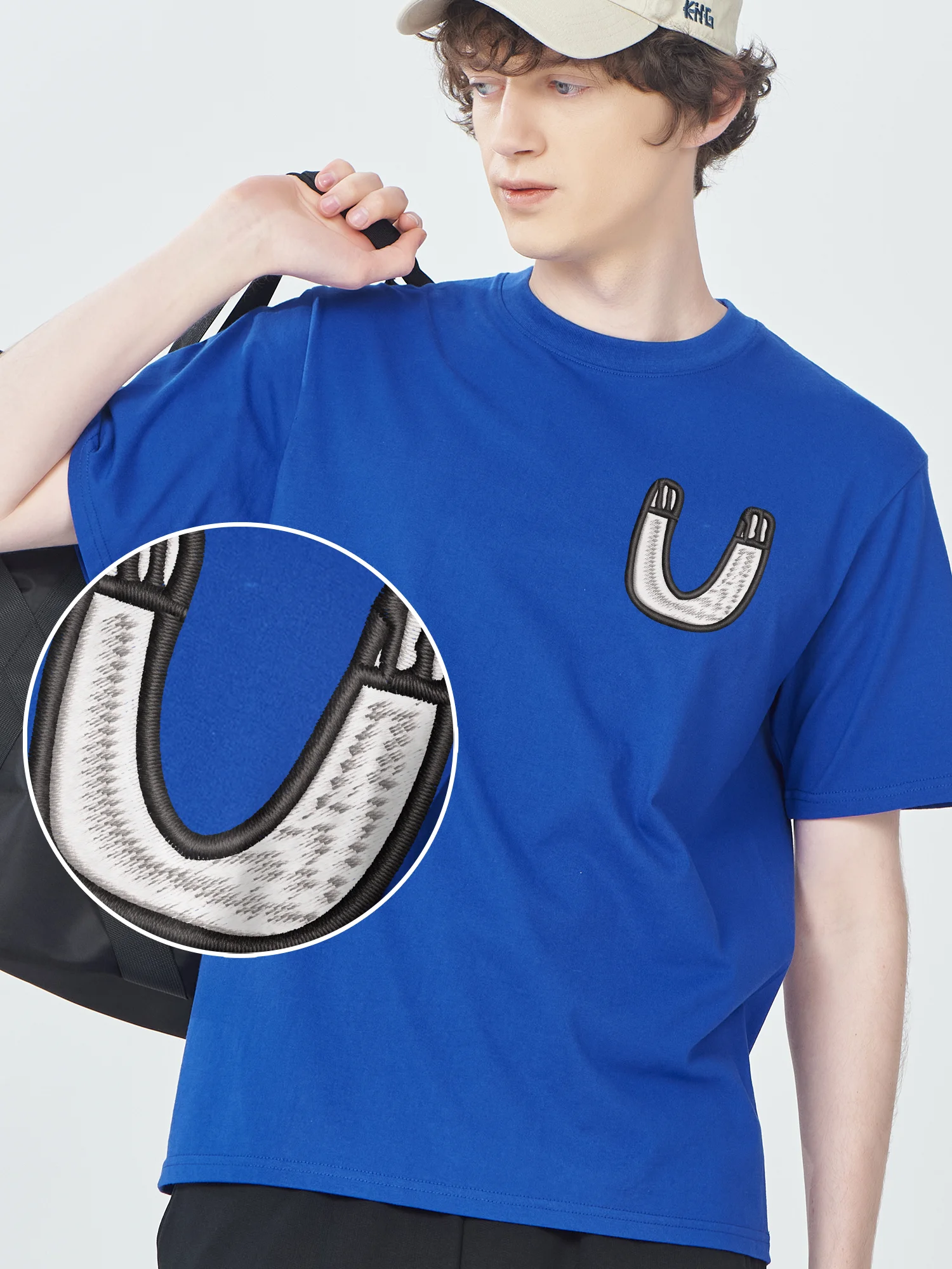 Entertainment Facilities Swing Chairs Embroidered T-Shirt Couples Cotton Breathable Short Sleeve Casual Tees
Entertainment Facilities Swing Chairs Embroidered T-Shirt Couples Cotton Breathable Short Sleeve Casual Tees