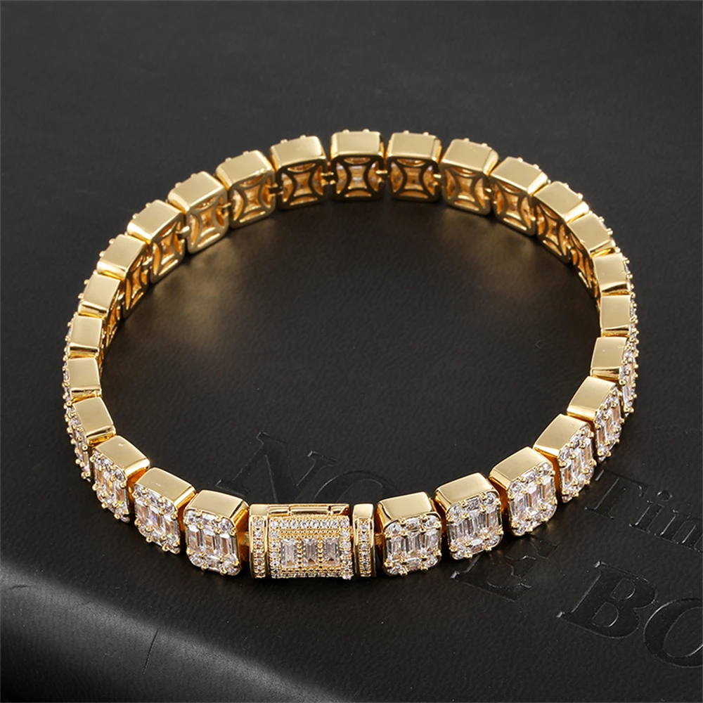 Hip Hop Iced Out Big Cubic Zirconia Bracelet For Men Women Luxury Party Wedding Charm Bracelet Simple Fashion Jewelry Girls Gift
Hip Hop Iced Out Big Cubic Zirconia Bracelet For Men Women Luxury Party Wedding Charm Bracelet Simple Fashion Jewelry Girls Gift