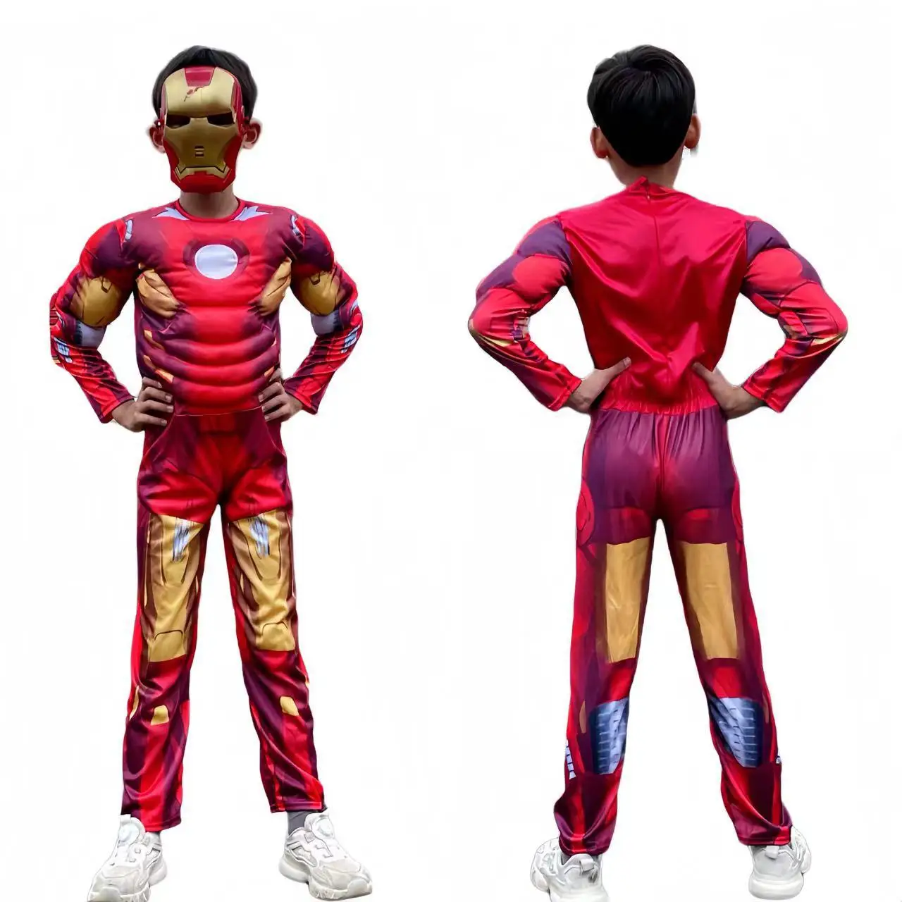 Children's Performance Costume Halloween Iron Man Muscle Outfit Birthday Gift Cosplay Performance Clothes Cotton Material
Children's Performance Costume Halloween Iron Man Muscle Outfit Birthday Gift Cosplay Performance Clothes Cotton Material
