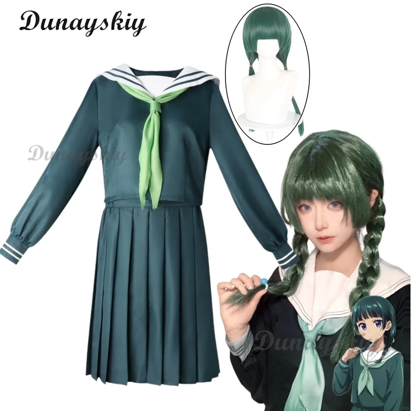 Anime The Apothecary Diaries Maomao Green JK Sailor Uniform Cosplay Costume Wig Skirt Convention Daily Dress Halloween Party
Anime The Apothecary Diaries Maomao Green JK Sailor Uniform Cosplay Costume Wig Skirt Convention Daily Dress Halloween Party