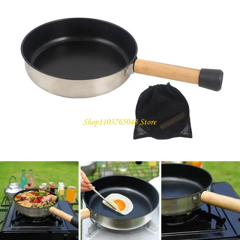 R53E Portable Camping Frying Pan with Non Coating Lightweight Outdoor Cookware
R53E Portable Camping Frying Pan with Non Coating Lightweight Outdoor Cookware
