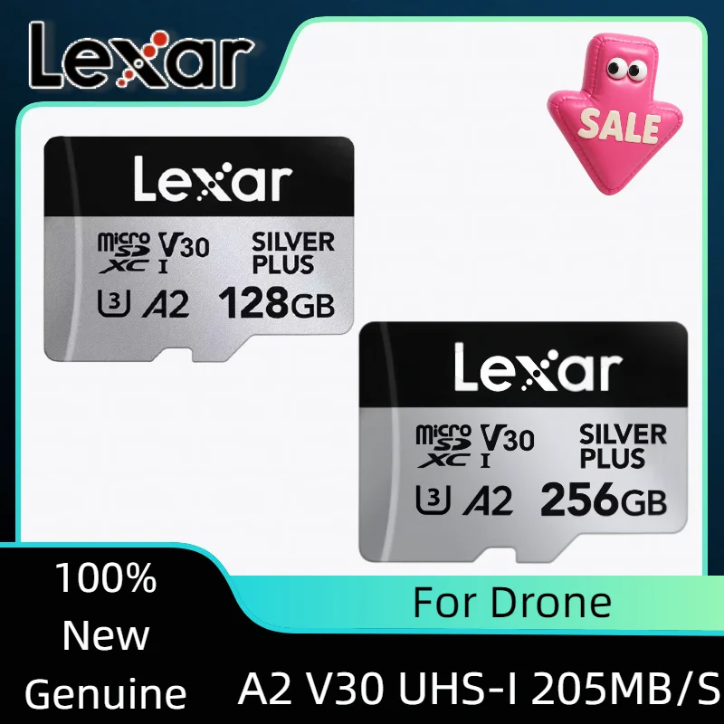 Lexar Original Professional Silver PLUS micro SDXC UHS-I Memory Card U3 A2 V3 4K TF Card 256GB Storage Card for Tablet drone
Lexar Original Professional Silver PLUS micro SDXC UHS-I Memory Card U3 A2 V3 4K TF Card 256GB Storage Card for Tablet drone
