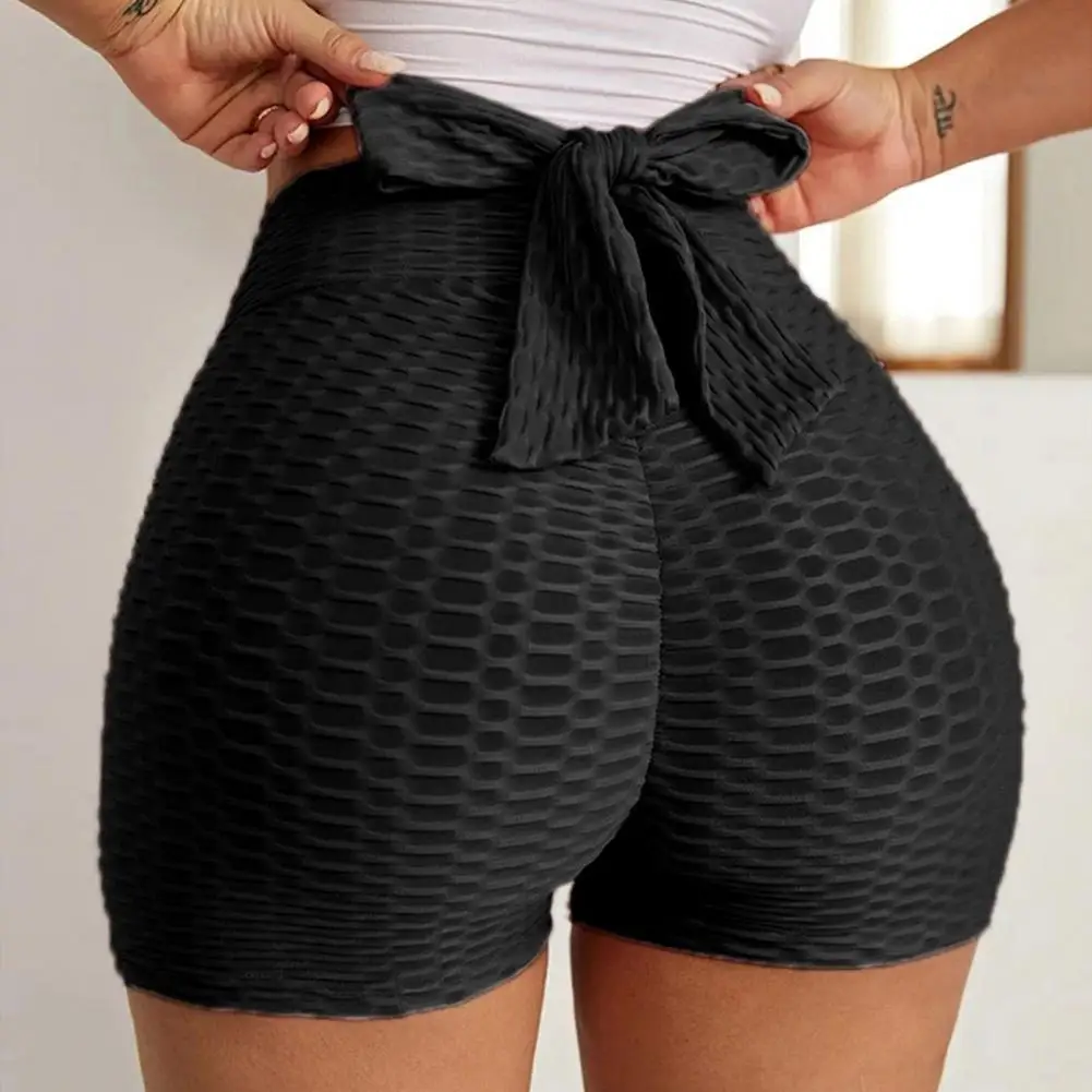 Elastic Waistband Casual Shorts High Waist Lace-up Women's Sports Shorts Slim Fit Breathable Yoga Cycling Shorts for Daily Wear
Elastic Waistband Casual Shorts High Waist Lace-up Women's Sports Shorts Slim Fit Breathable Yoga Cycling Shorts for Daily Wear
