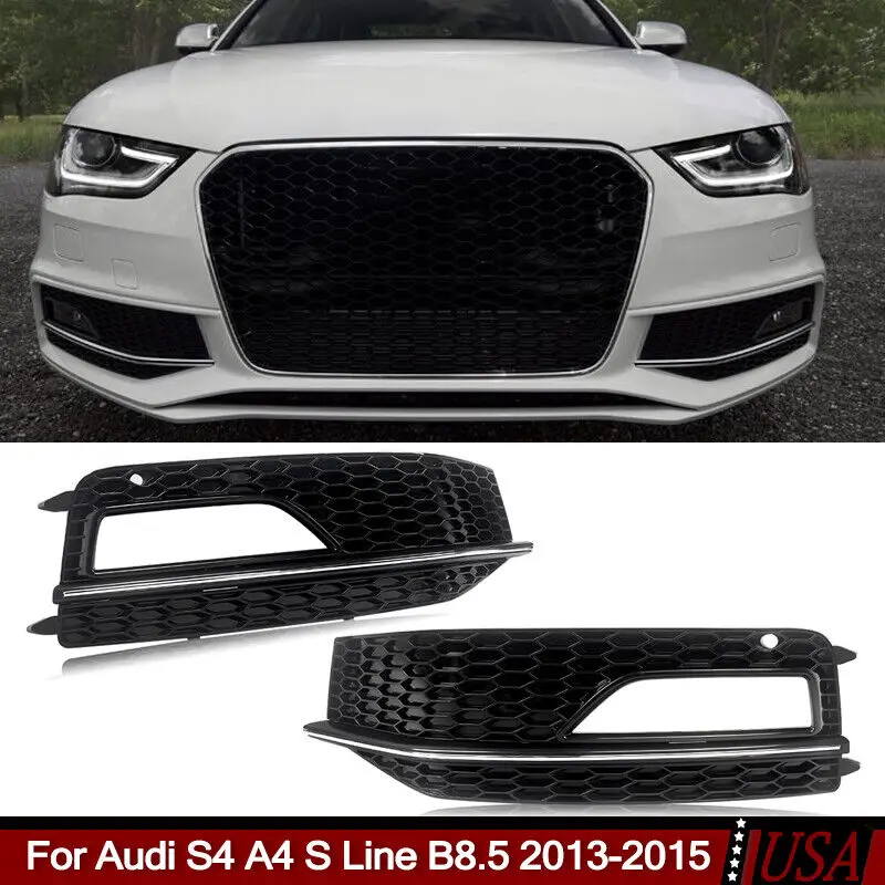 For Audi S4 A4 S Line B8.5 2013-2015 LH RH Front Bumper Fog Light Grille Cover
For Audi S4 A4 S Line B8.5 2013-2015 LH RH Front Bumper Fog Light Grille Cover