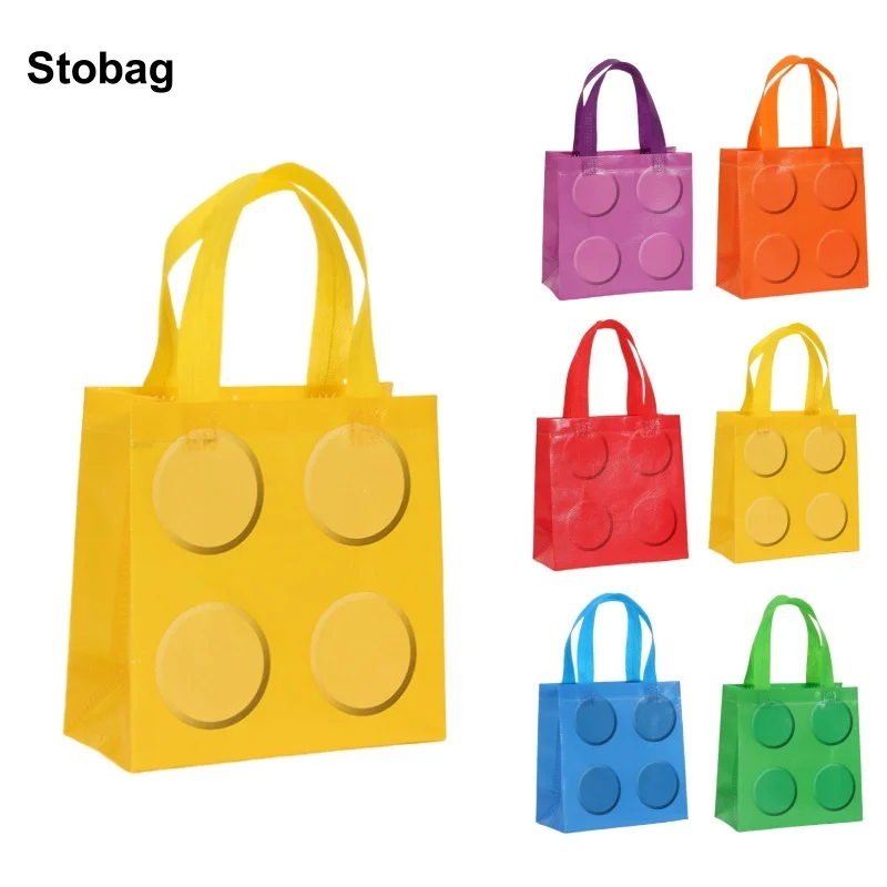 StoBag 24pcs Wholesale Cartoon Building Block Non-woven Tote Bags Kids Gift Package Fabric Waterproof Storage Reusable Pouch
StoBag 24pcs Wholesale Cartoon Building Block Non-woven Tote Bags Kids Gift Package Fabric Waterproof Storage Reusable Pouch