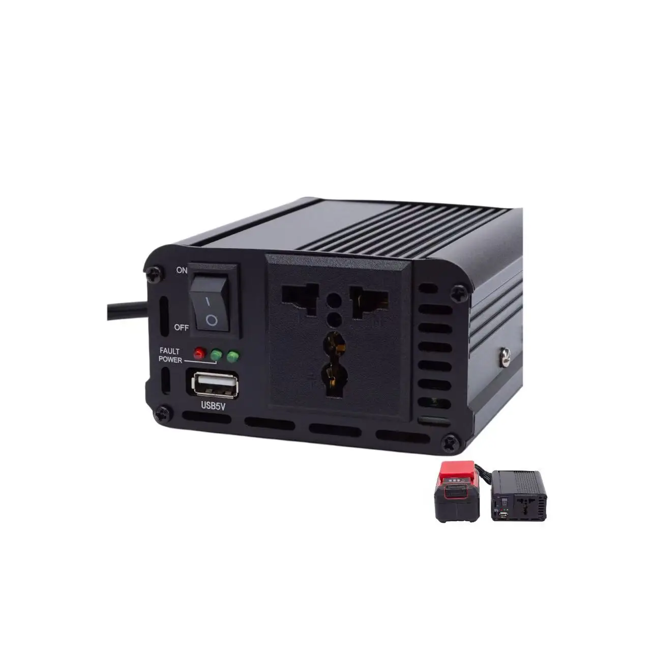 Wireless Mobile Power Inverter With EU Socket 200w Inverter for Ozito 18V Lithium Battery (No Battery)
Wireless Mobile Power Inverter With EU Socket 200w Inverter for Ozito 18V Lithium Battery (No Battery)