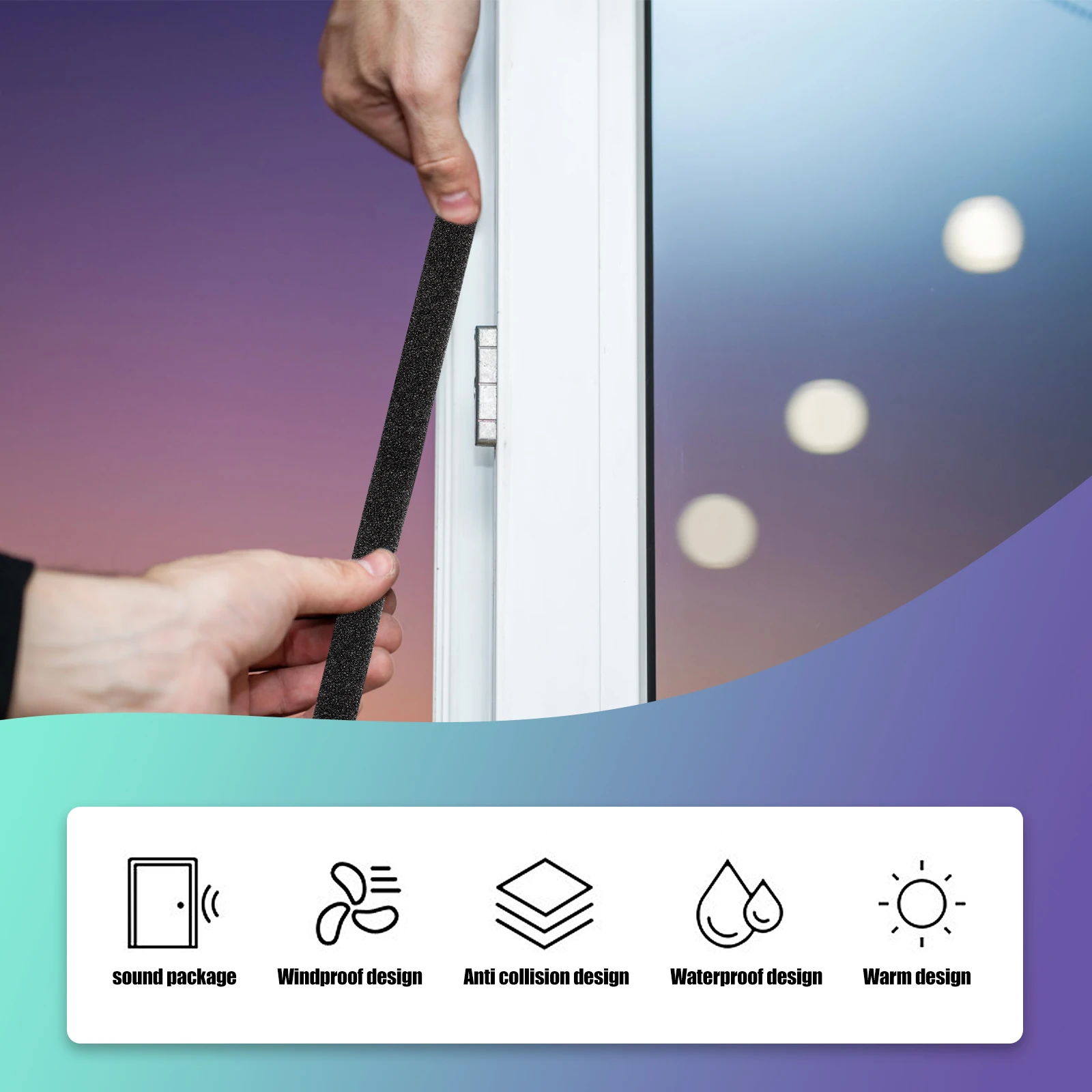 4 Rolls Sound Insulation Sealing Strip Foam Eva Weather Resistant Adhesive Gap Tape For Door Window Frame Conditioner
4 Rolls Sound Insulation Sealing Strip Foam Eva Weather Resistant Adhesive Gap Tape For Door Window Frame Conditioner