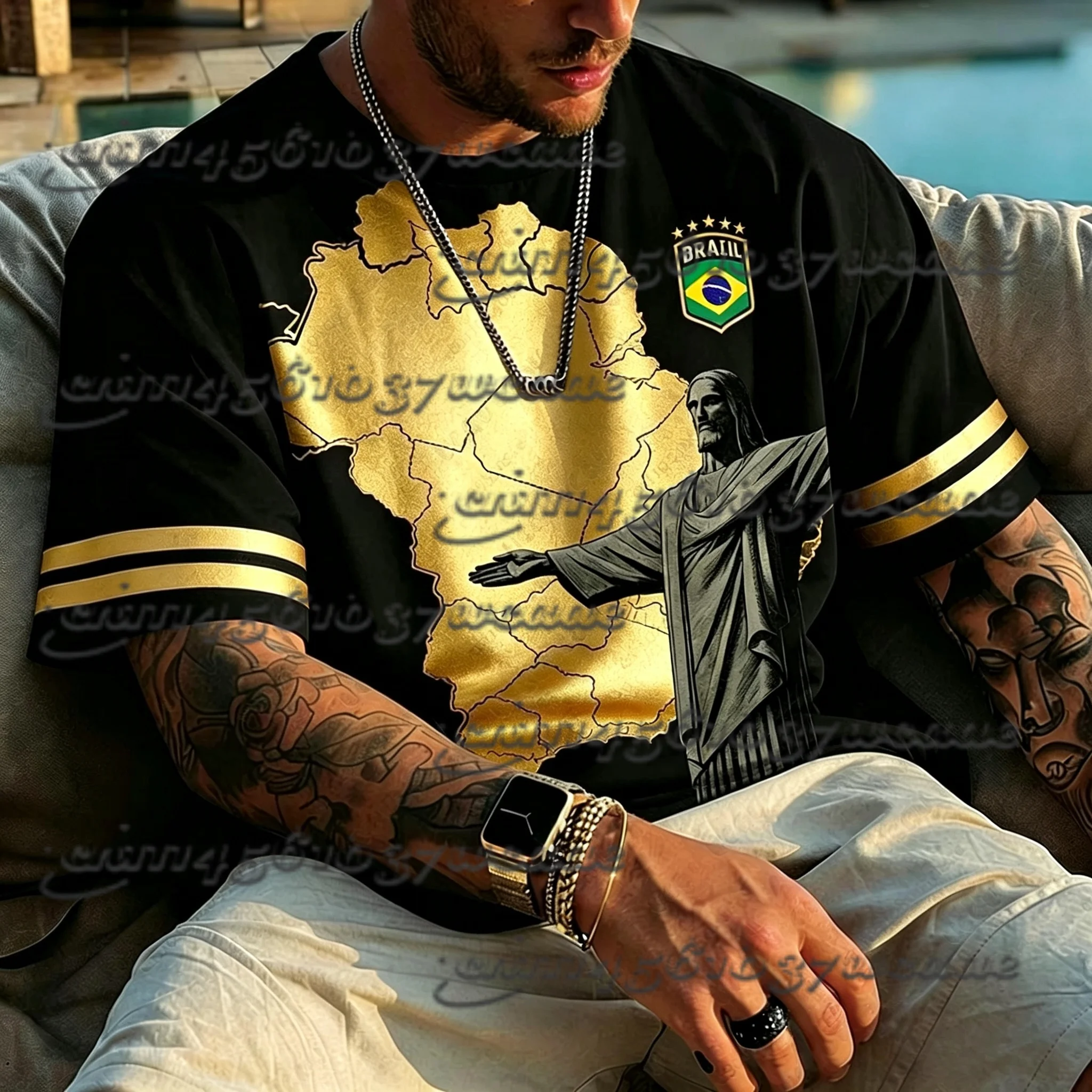 Summer New Style Brazilian National Team 3D Wear Football Jersey T-shirt Comfortable and Suitable for Sports Family Matching
Summer New Style Brazilian National Team 3D Wear Football Jersey T-shirt Comfortable and Suitable for Sports Family Matching