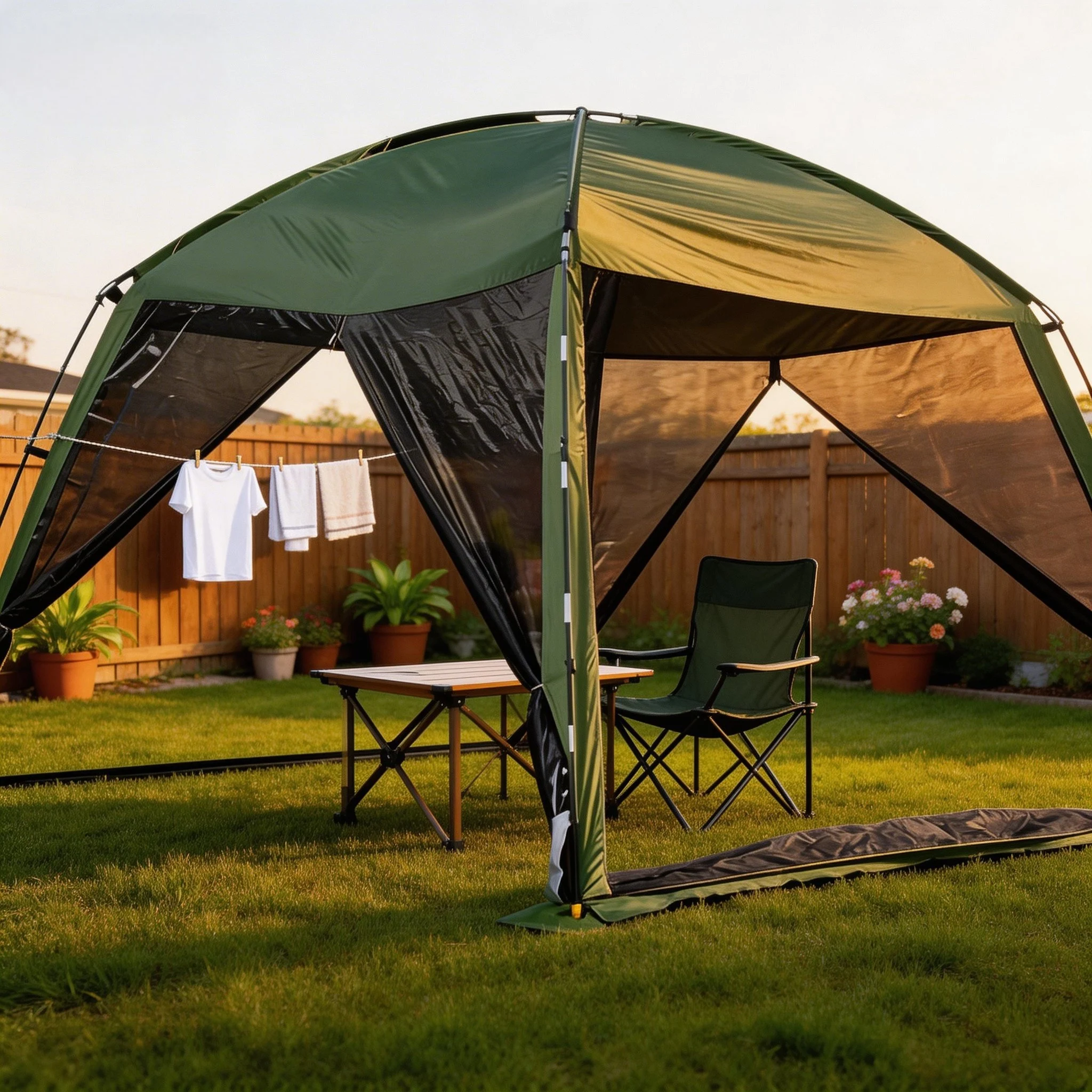 6 Person Easy Setup Screen House Tent Mesh Doors - Portable Canopy Shelter for BBQ Picnic Camping Patio Garden Parties
6 Person Easy Setup Screen House Tent Mesh Doors - Portable Canopy Shelter for BBQ Picnic Camping Patio Garden Parties