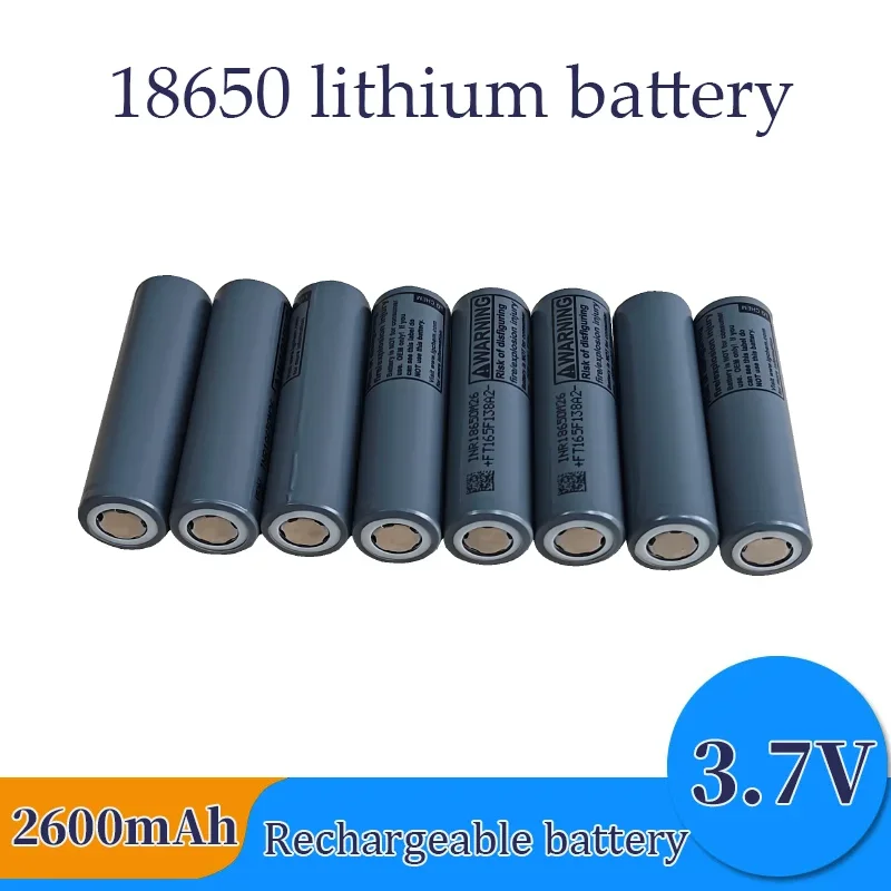 New 2025 18650 2600mAh Battery 3.7V 10A Discharge Lithium Ion Rechargeable Battery for Powerbank Lamp Flashlight 18650 Batteries
New 2025 18650 2600mAh Battery 3.7V 10A Discharge Lithium Ion Rechargeable Battery for Powerbank Lamp Flashlight 18650 Batteries